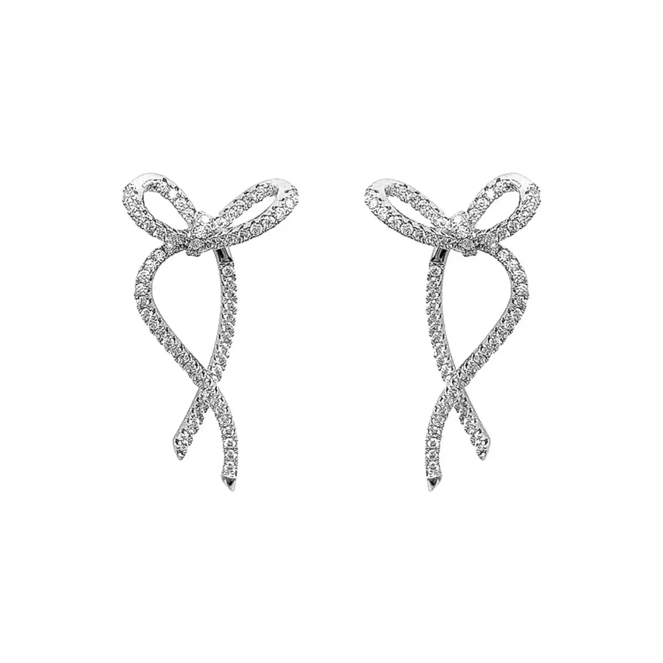 Silver Marta Schleifen Earrings