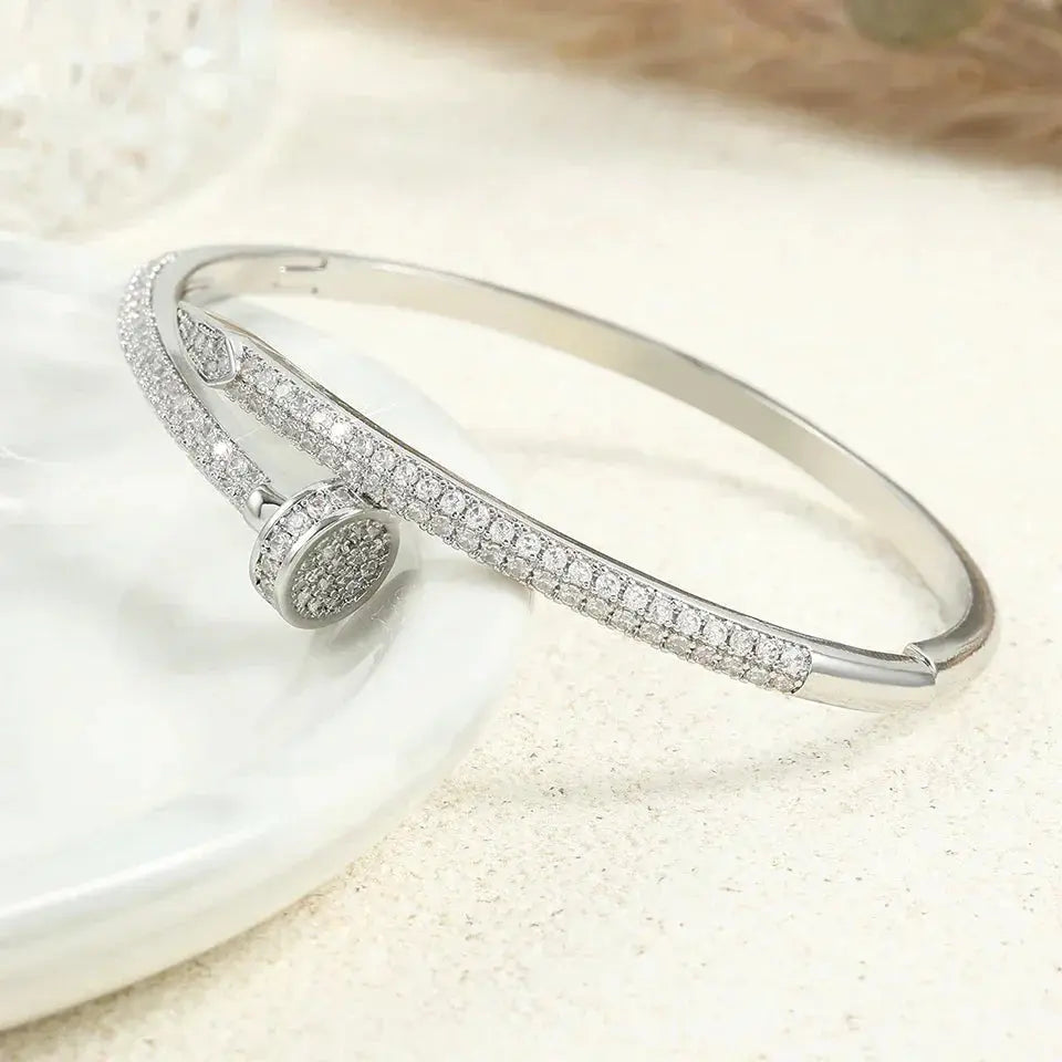 Hermiz Stone-Embellished Nail Bracelet
