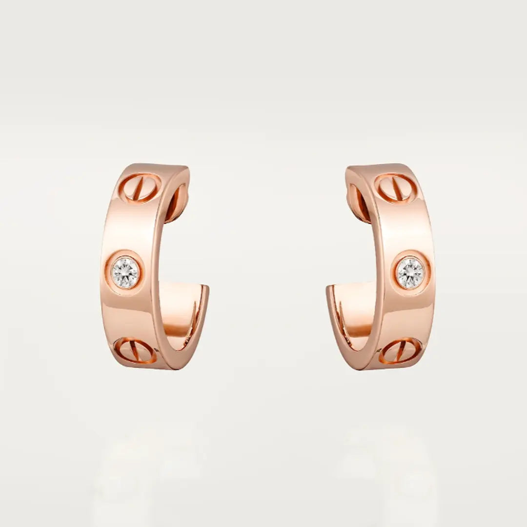 Jade Earrings with Two Diamond Accents