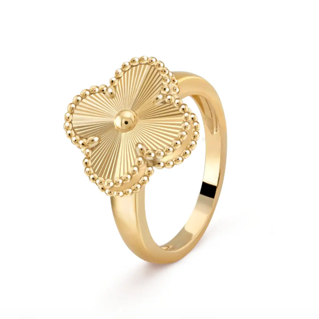 Gold Amber Ring