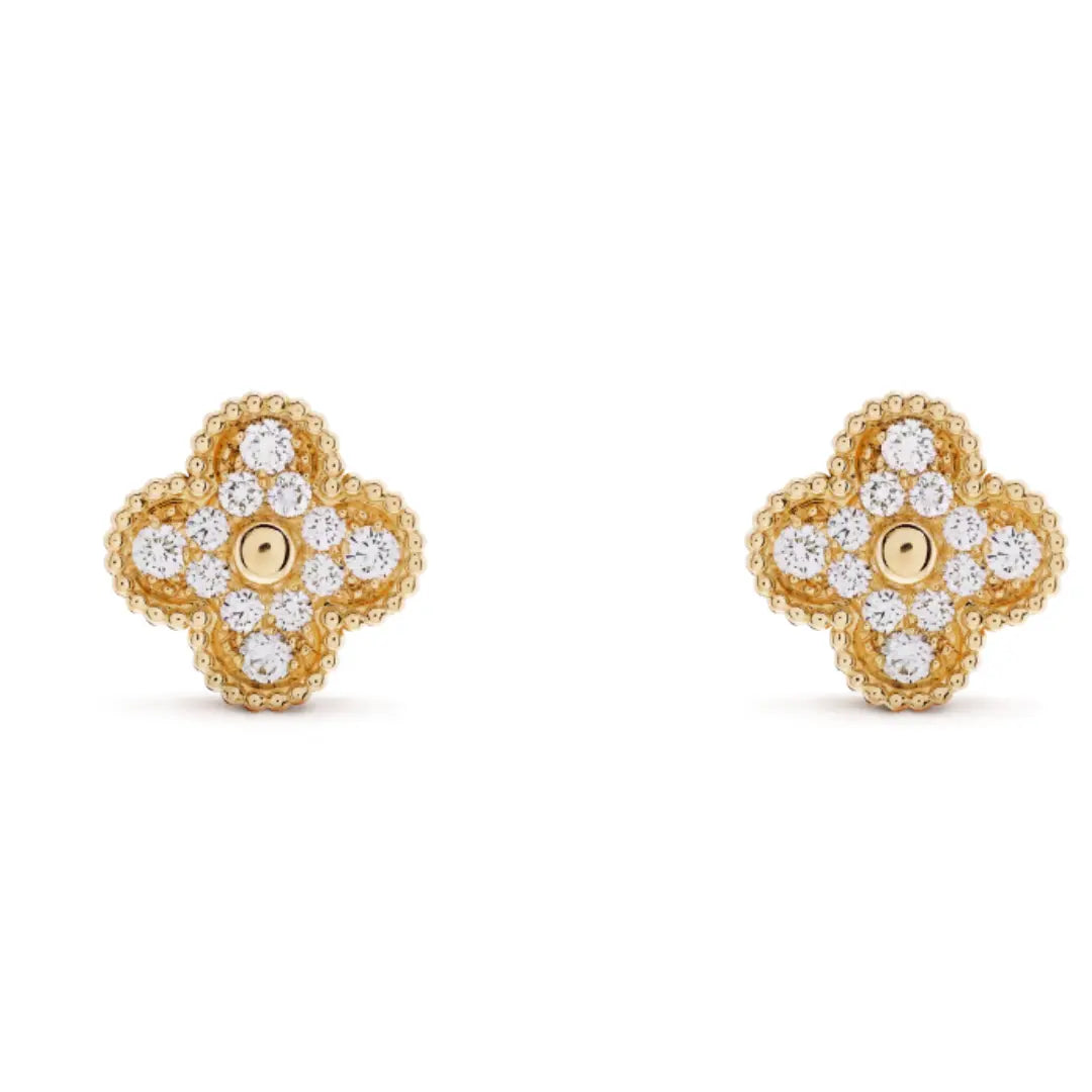 Coki Diamond and Gold Earrings