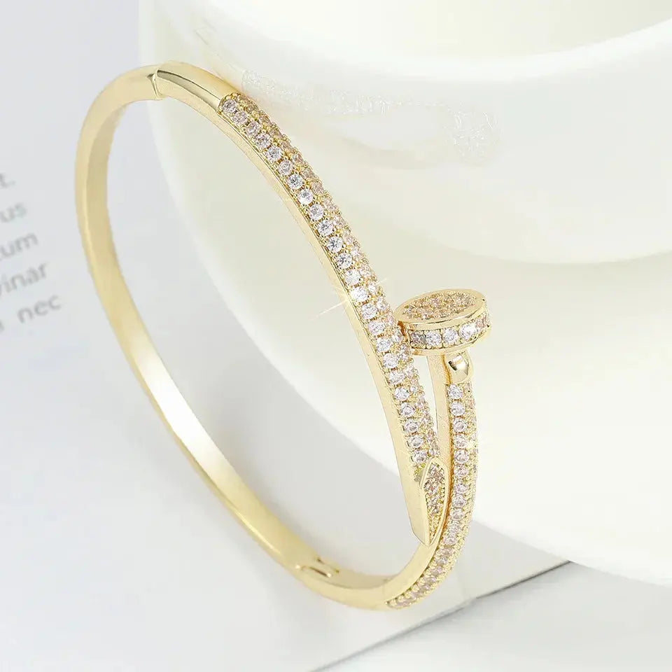 Hermiz Stone-Embellished Nail Bracelet