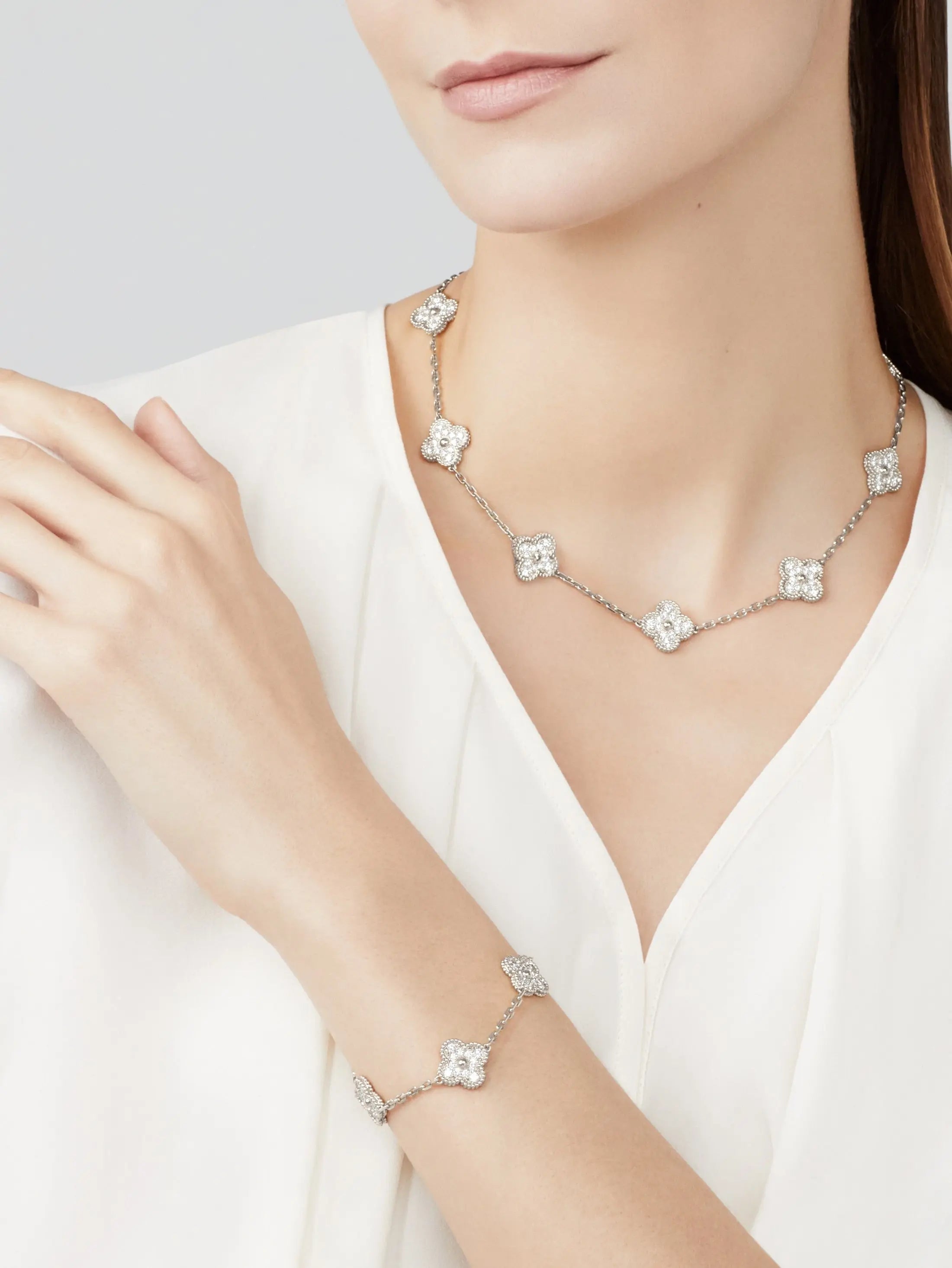 Silver Four-Leaf Clover Necklace - 10 Elegant Designs