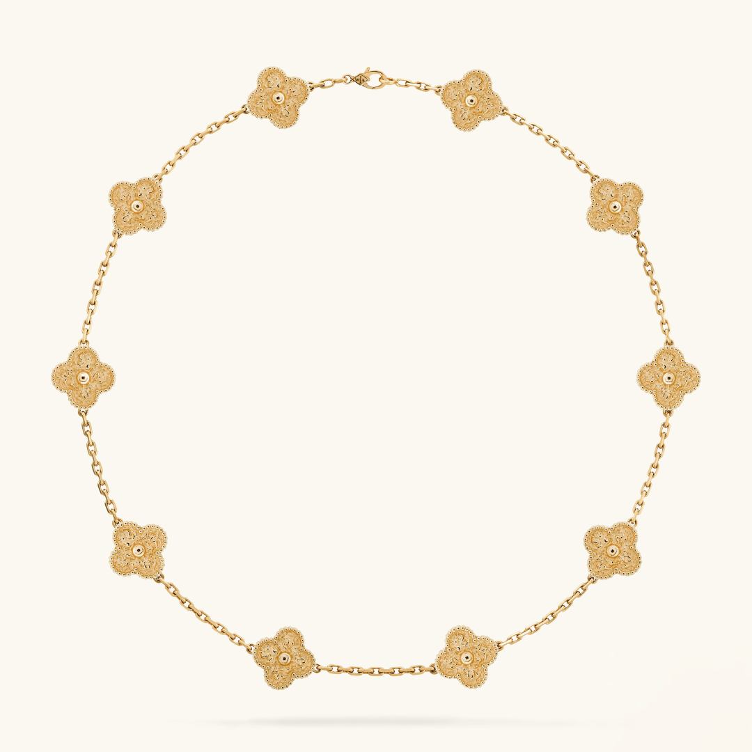 CLOVER | 10-Design Gold Necklace
