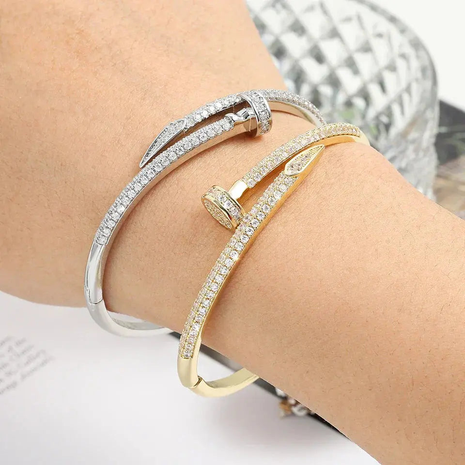 Hermiz Stone-Embellished Nail Bracelet