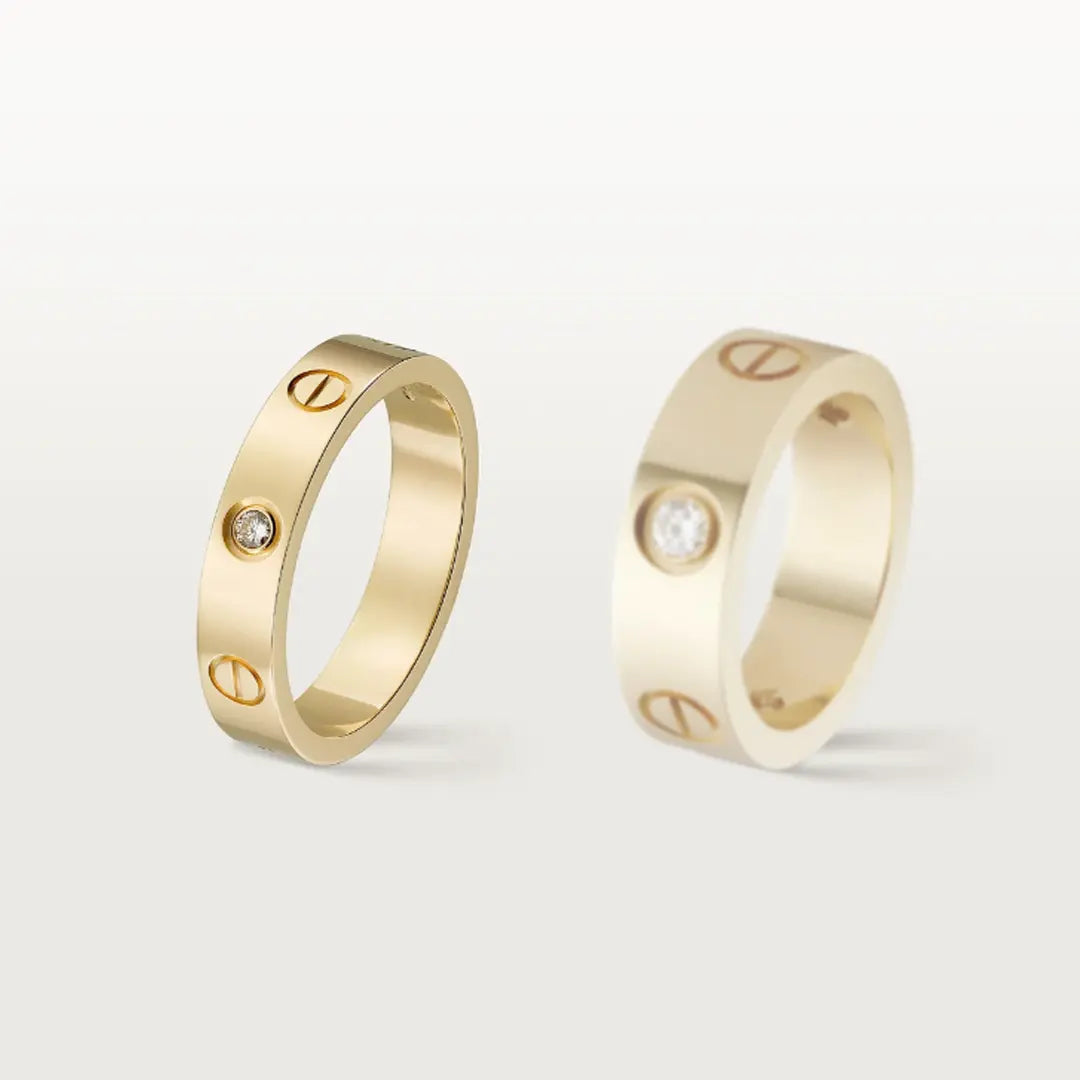Diamond Love Ring - Single Stone