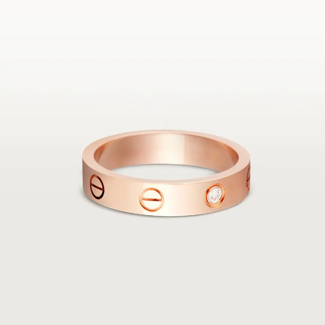 Diamond Love Ring - Single Stone
