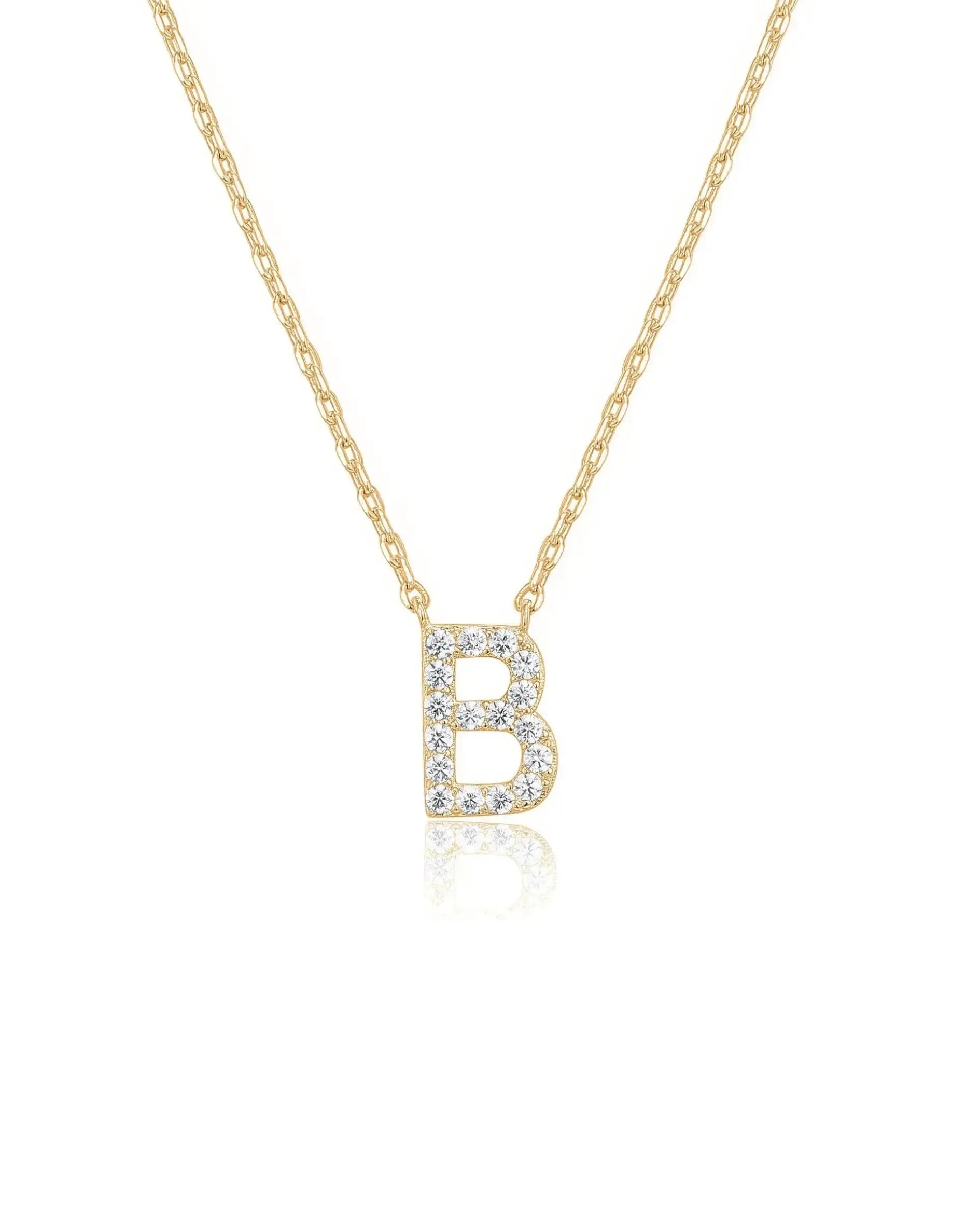 Gold Initial Pendant Necklace