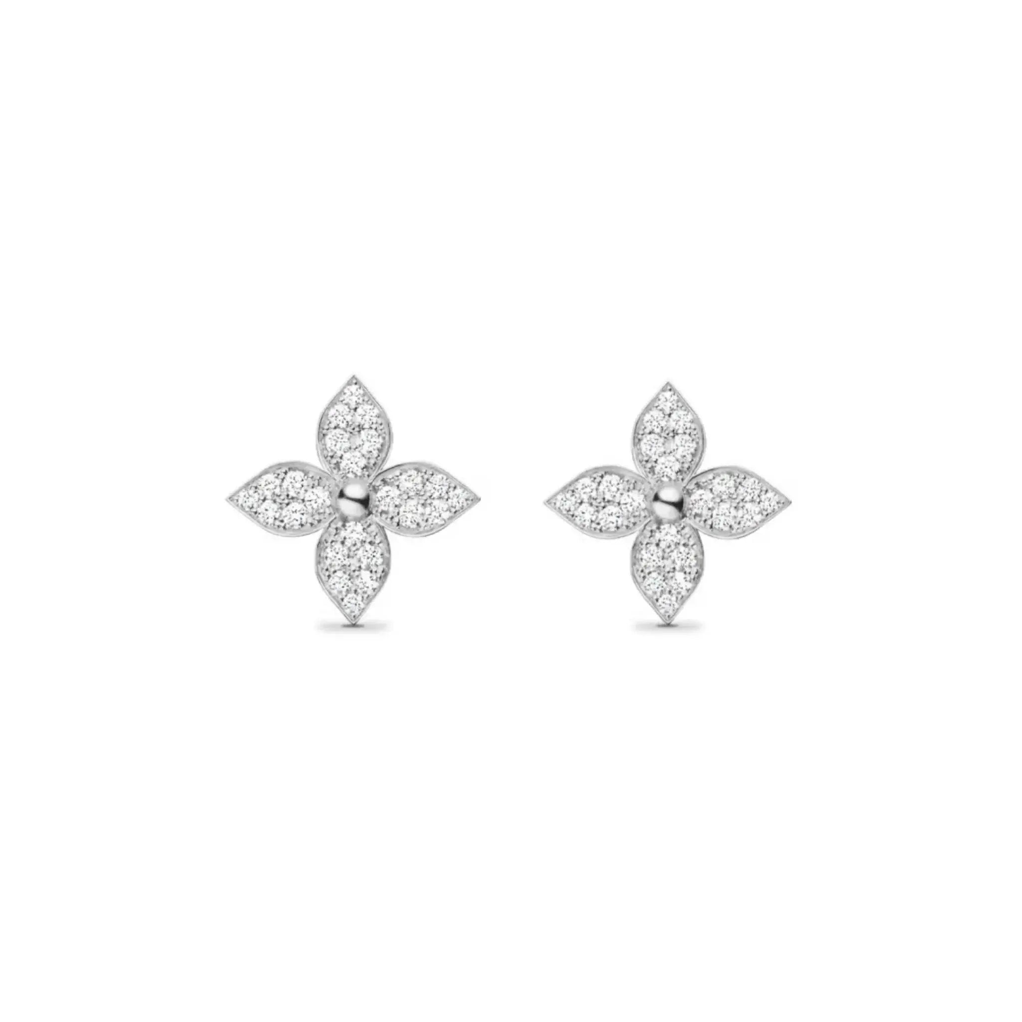Silver Nicole Earrings