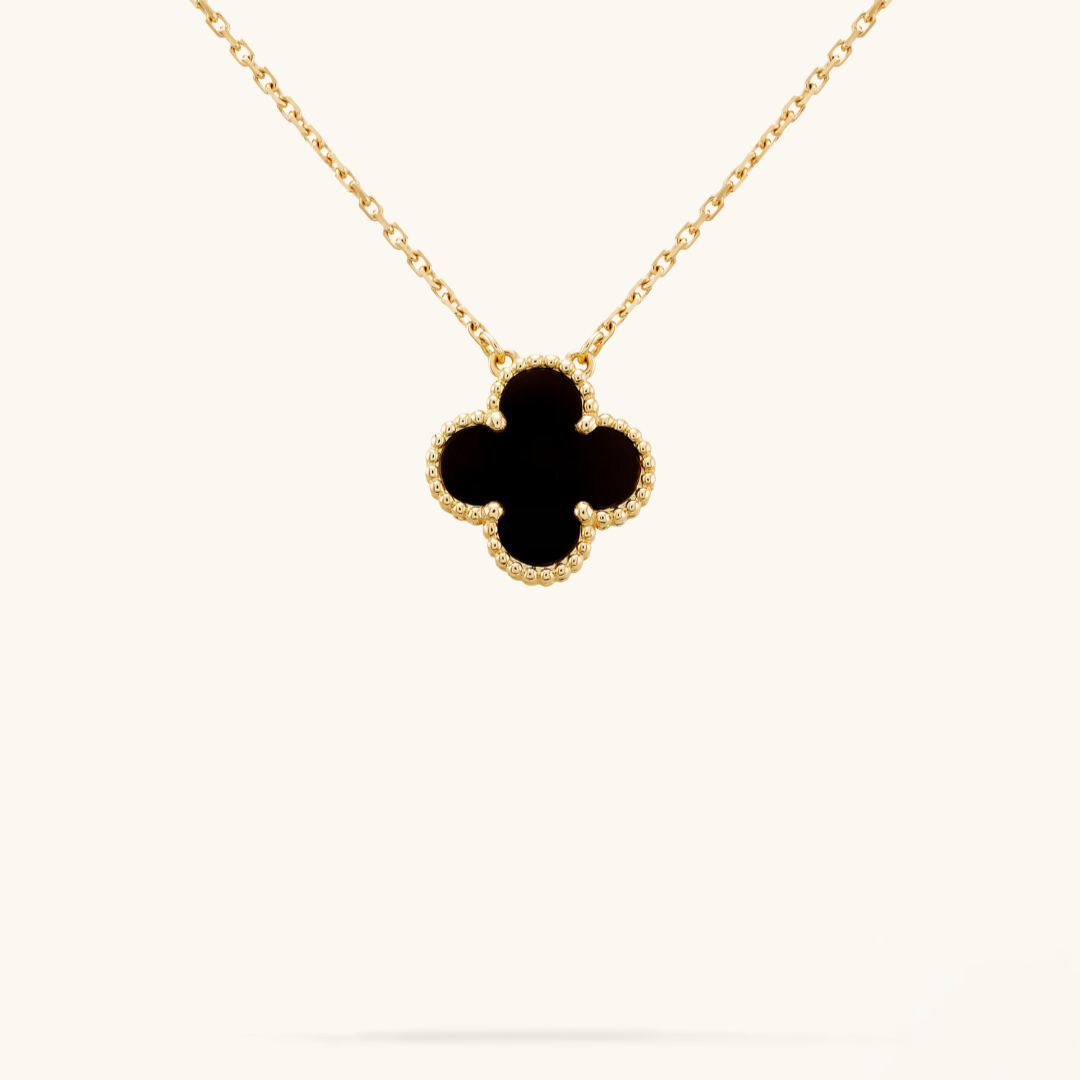 CLOVER | Elegant Black Necklace