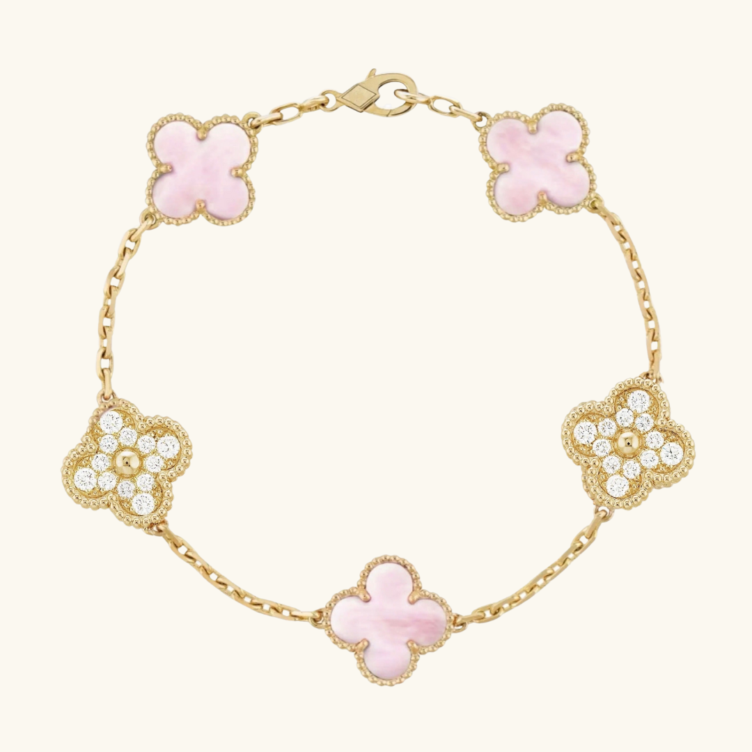 CLOVER | Prestige Bracelet in Gold and Pink