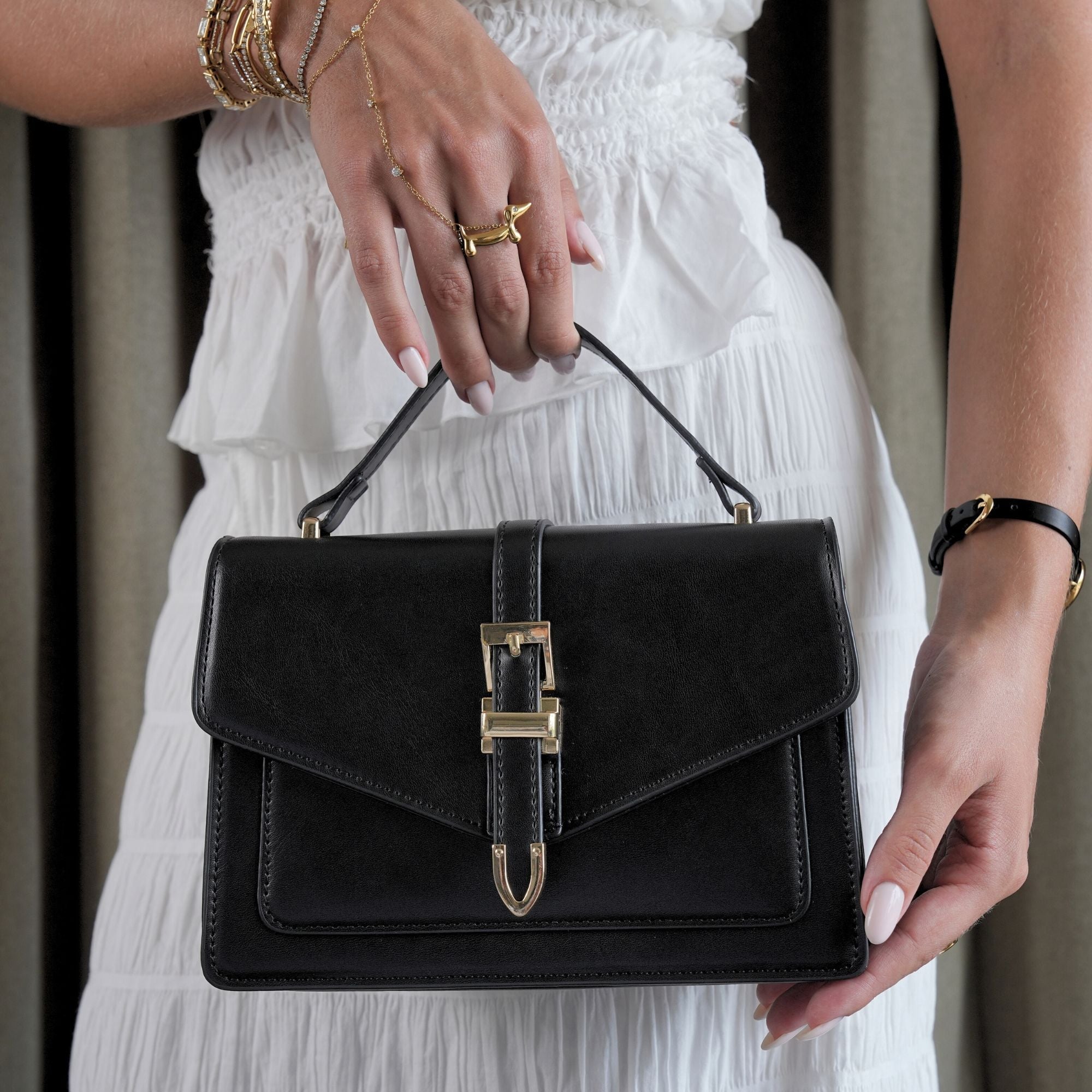 Black Sienna Classic Handbag