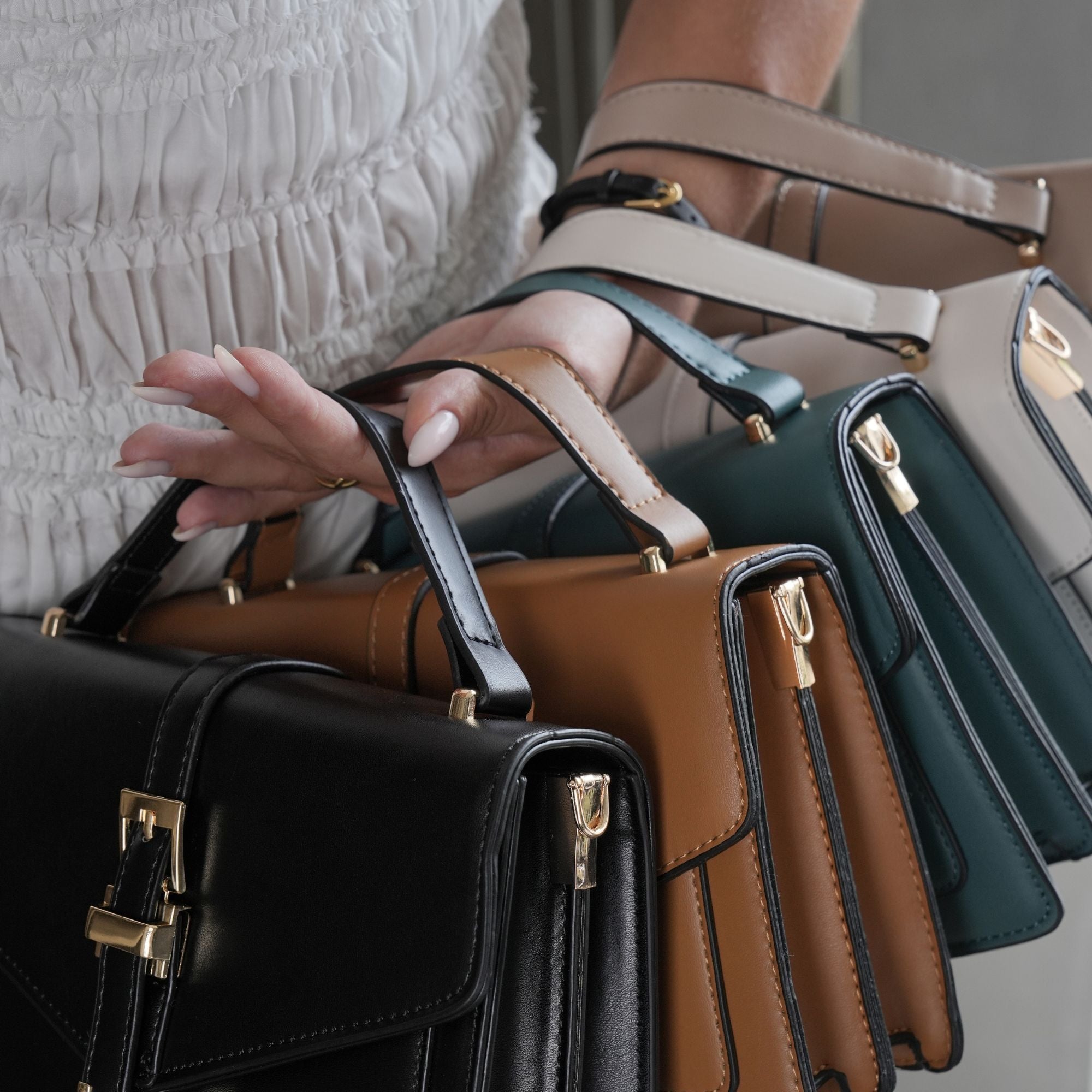 Khaki Sienna Classic Handbag