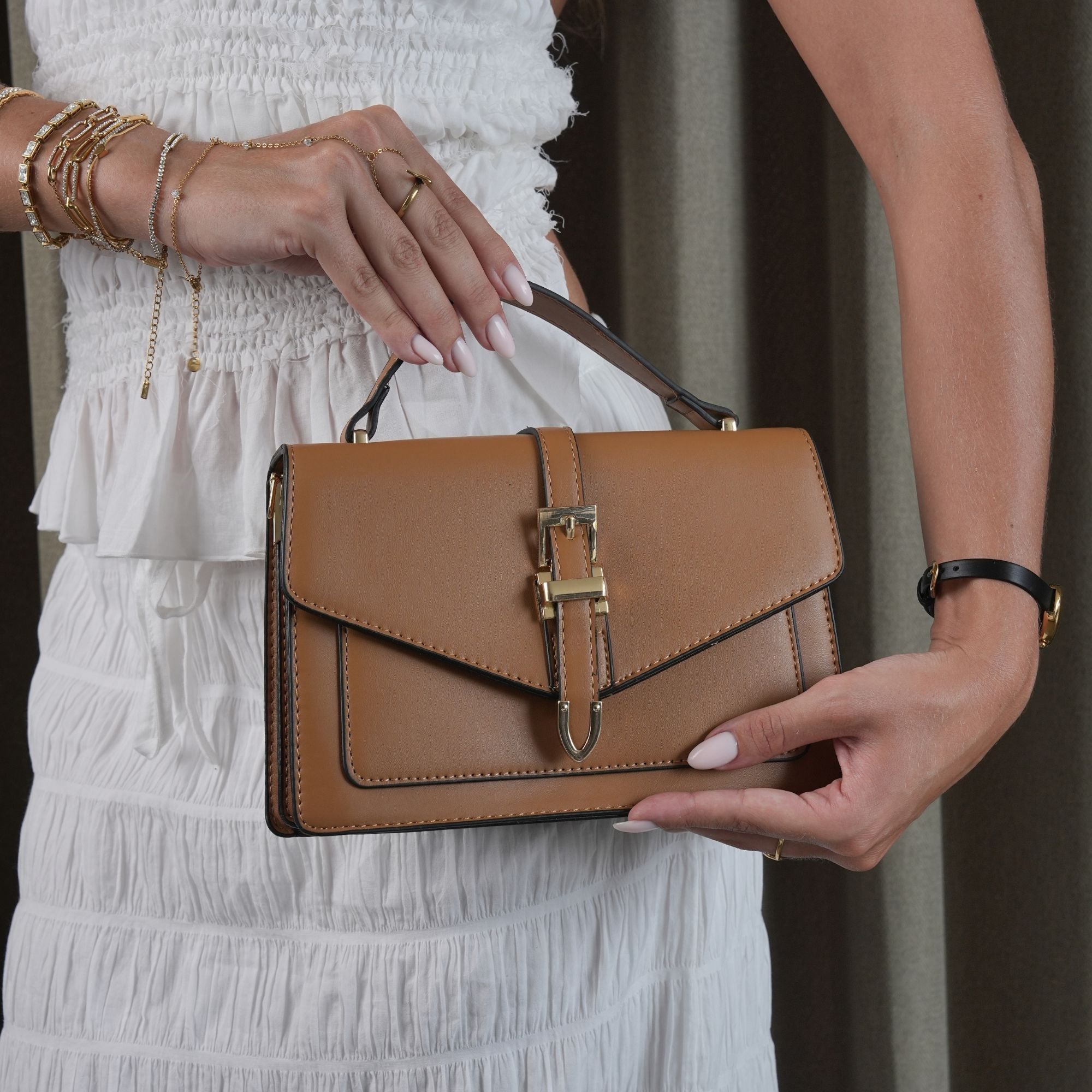 Khaki Sienna Classic Handbag