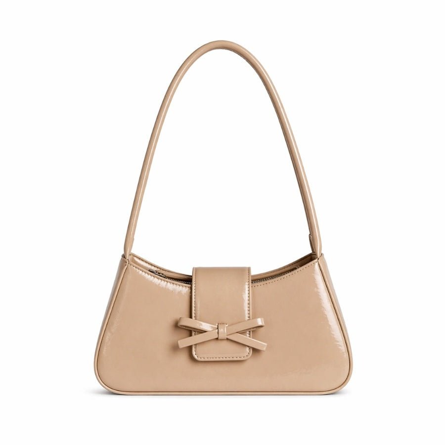 Silver Cherie Bow Handbag