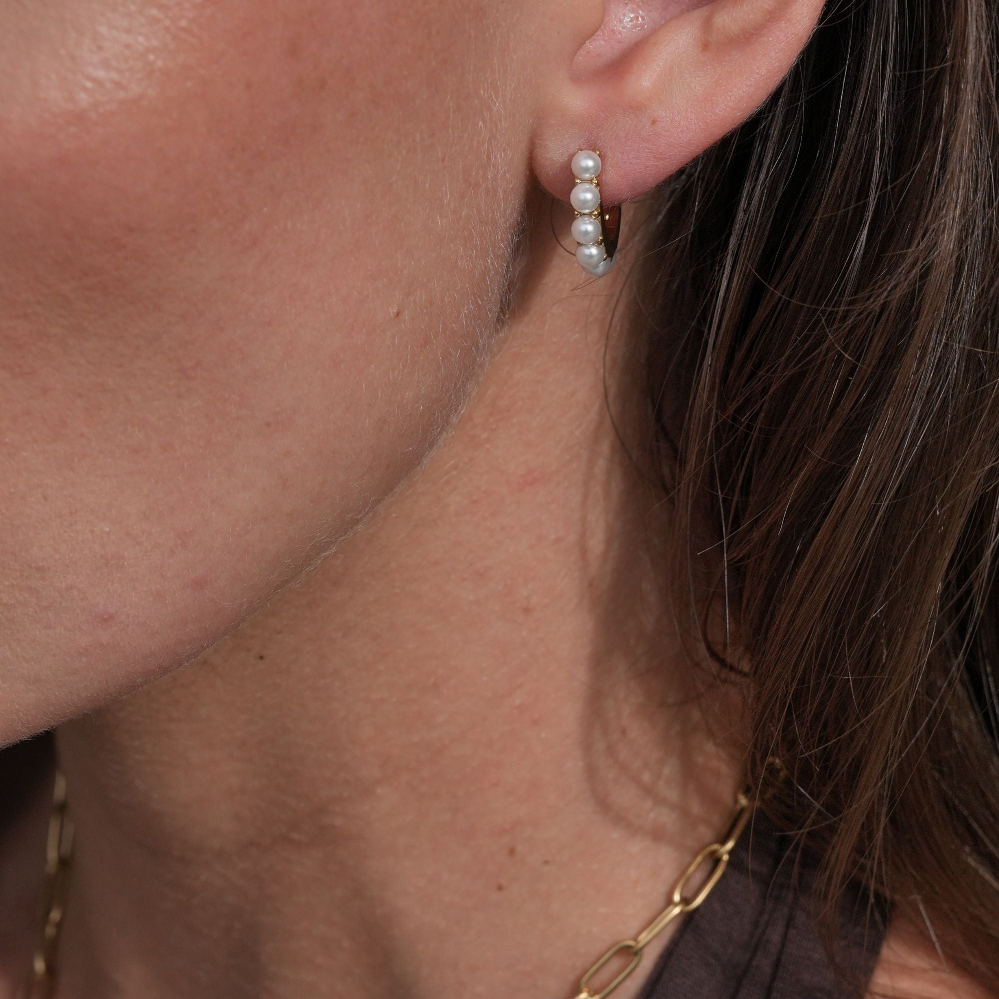 Lorena 18K Gold Hoop Earrings