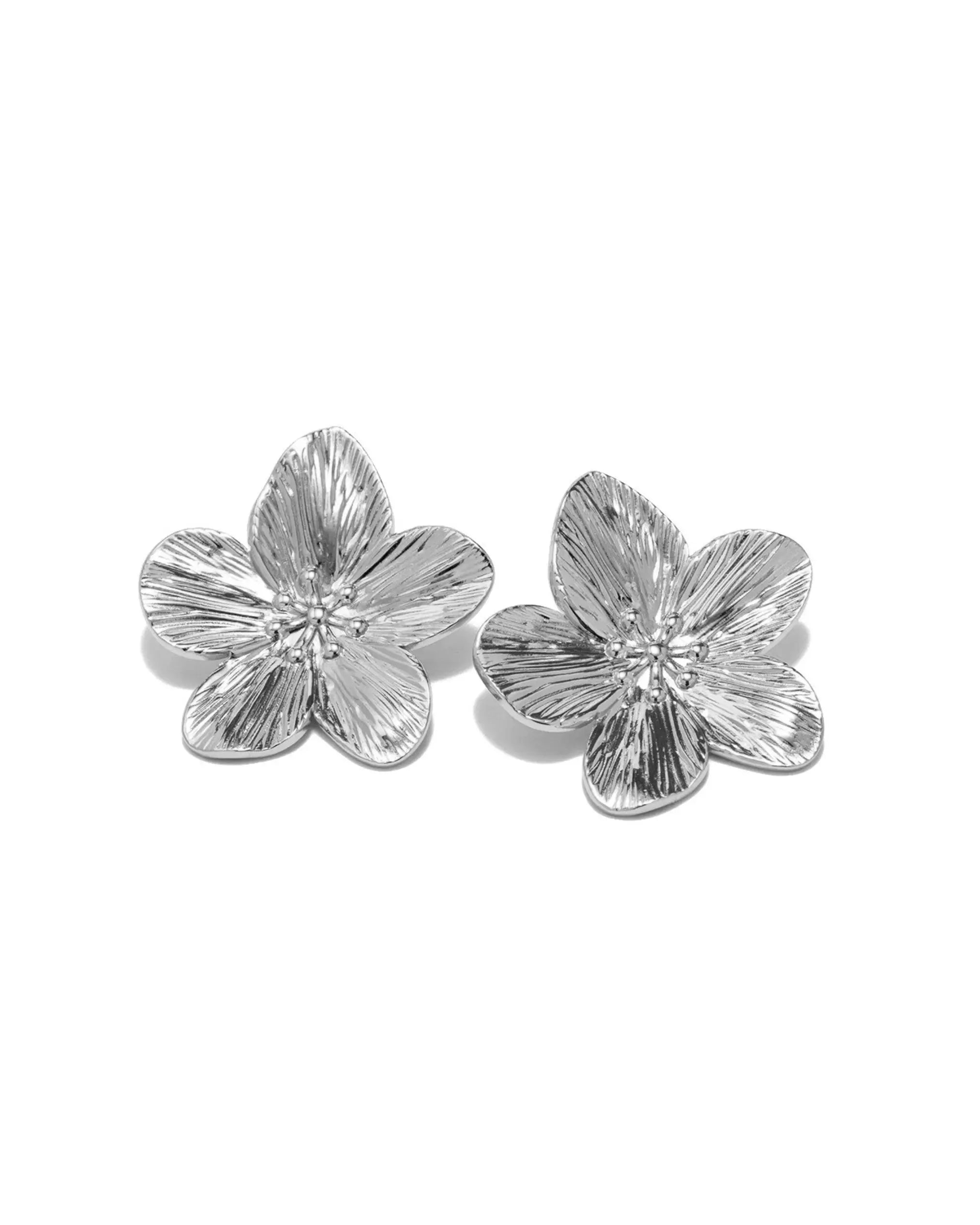 Silver Jasmine Earrings