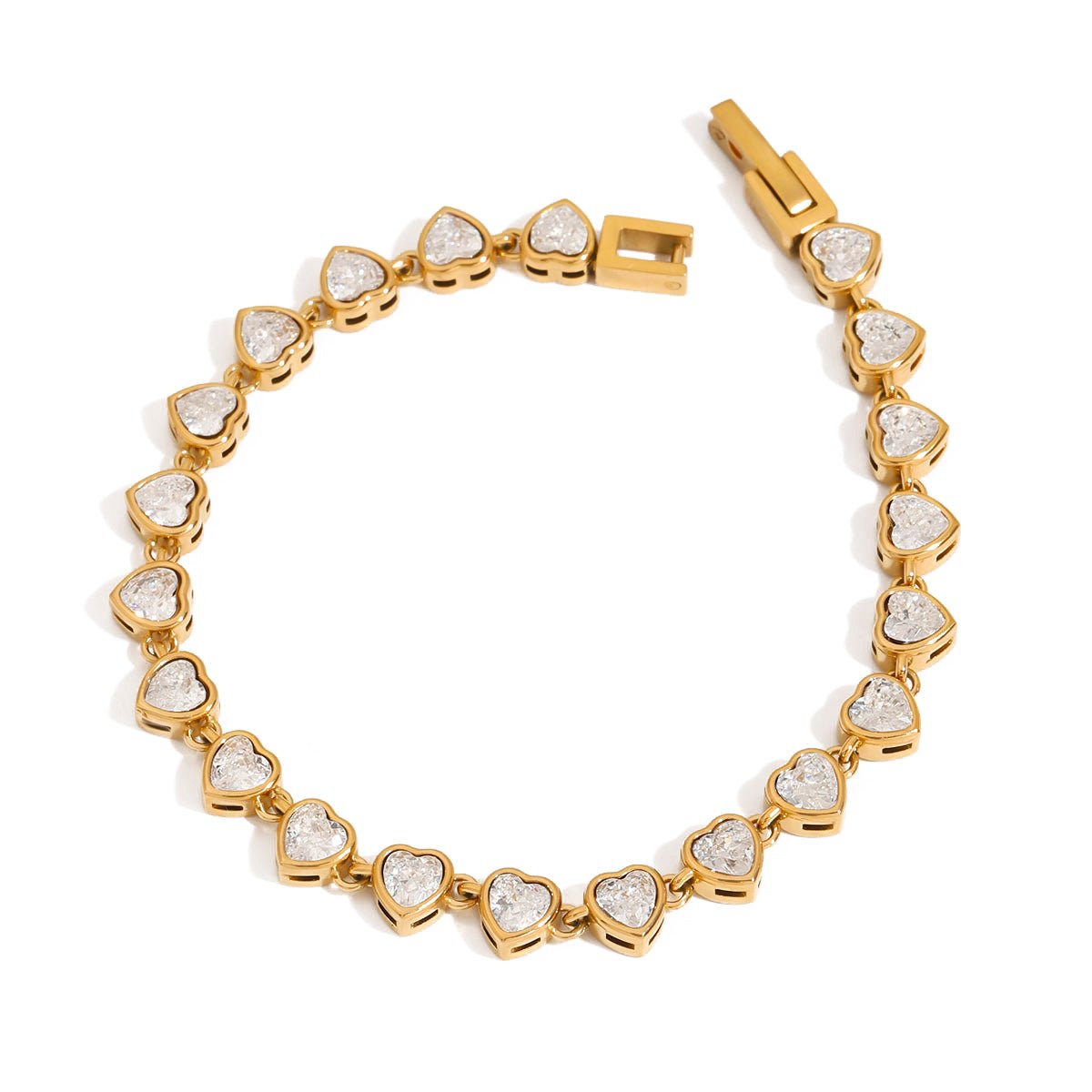 Auric Heart Bracelet in 18K Gold