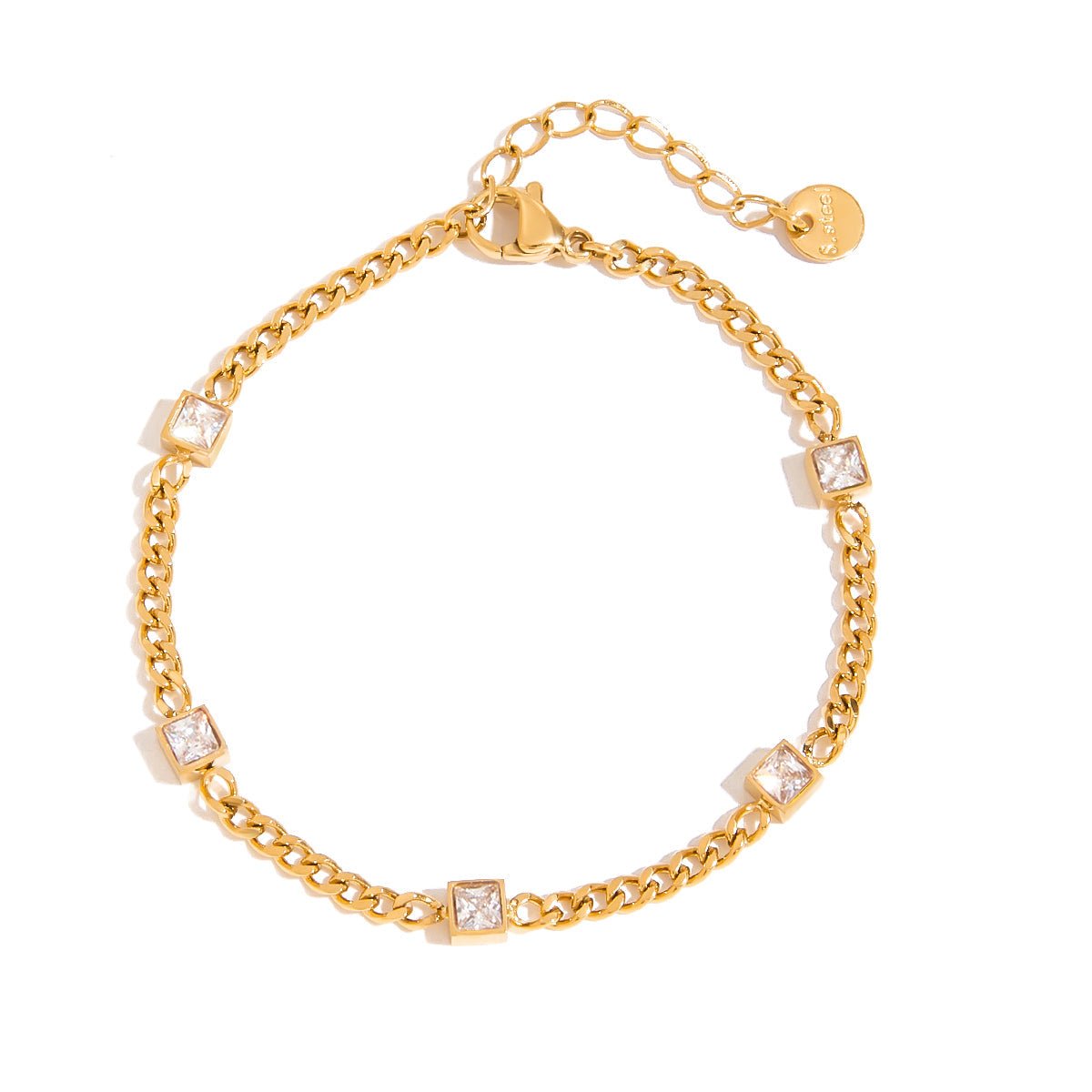 18K Gold Aristea Gemstone Necklace and Bracelet Set