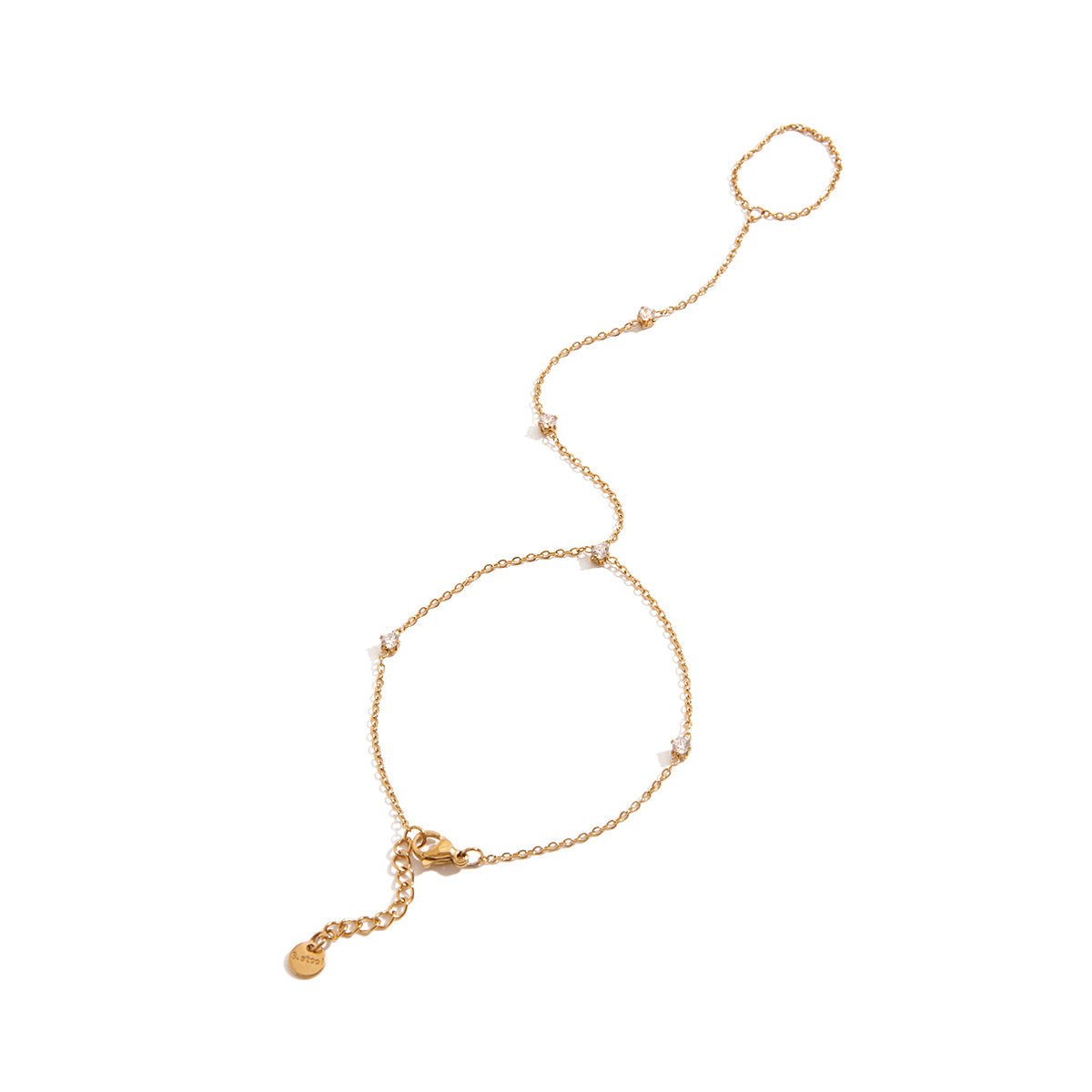 18K Gold Ramona Crystal Ring Bracelet