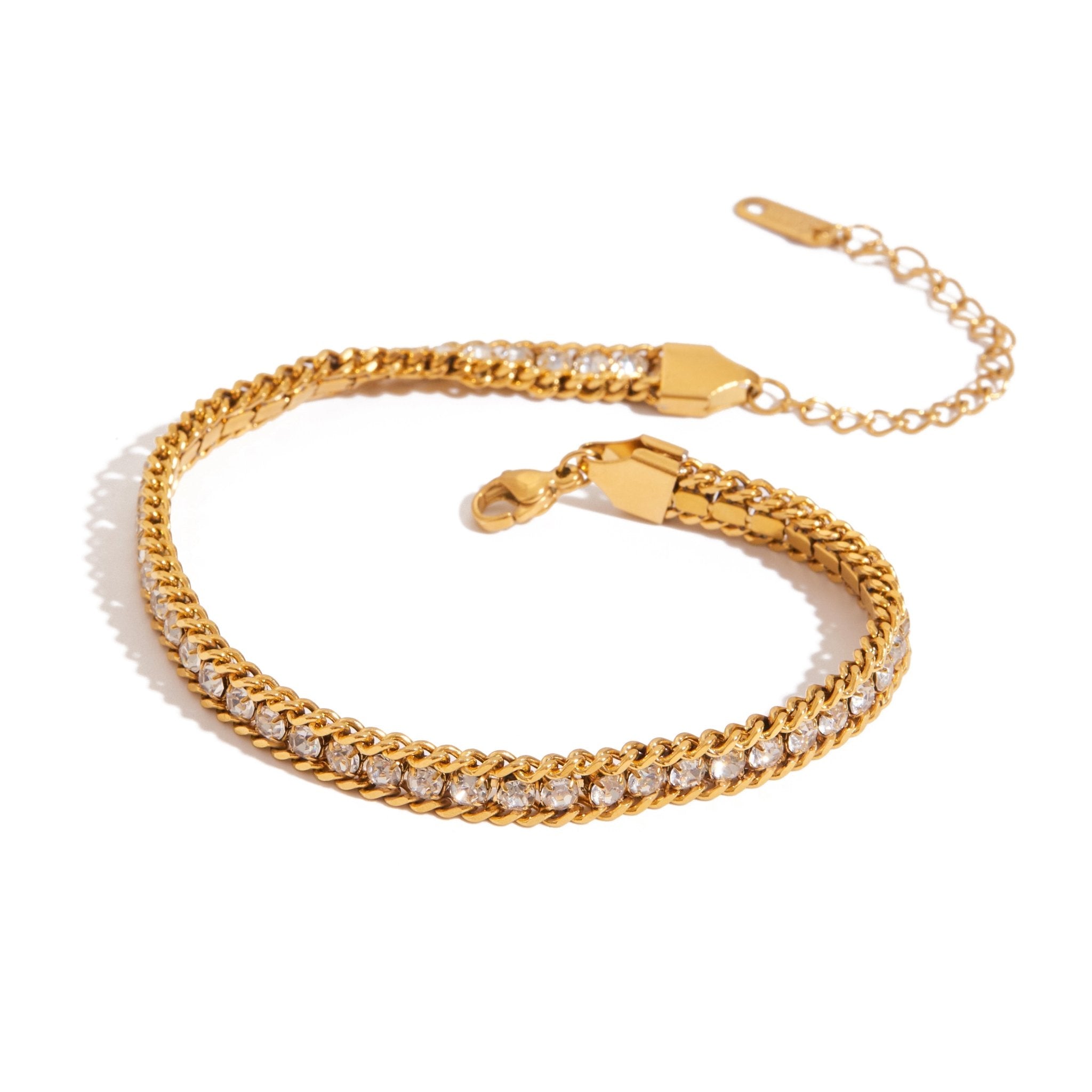 18K Gold Roselle Chain Bracelet