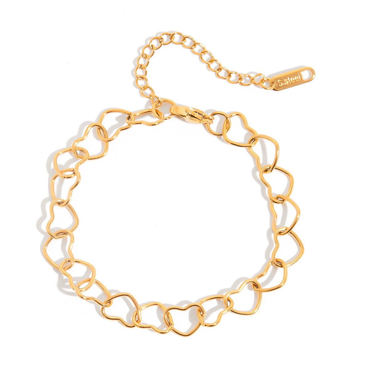 Isola Heart Chain Bracelet | 18K Gold