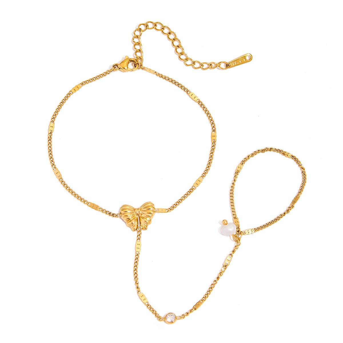 18K Gold Alana Bow Ring Bracelet