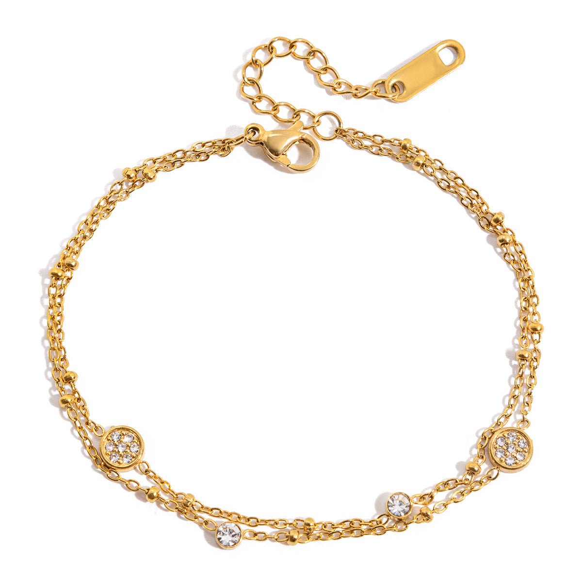 Aurielle 18K Gold Duo Necklace and Bracelet Set