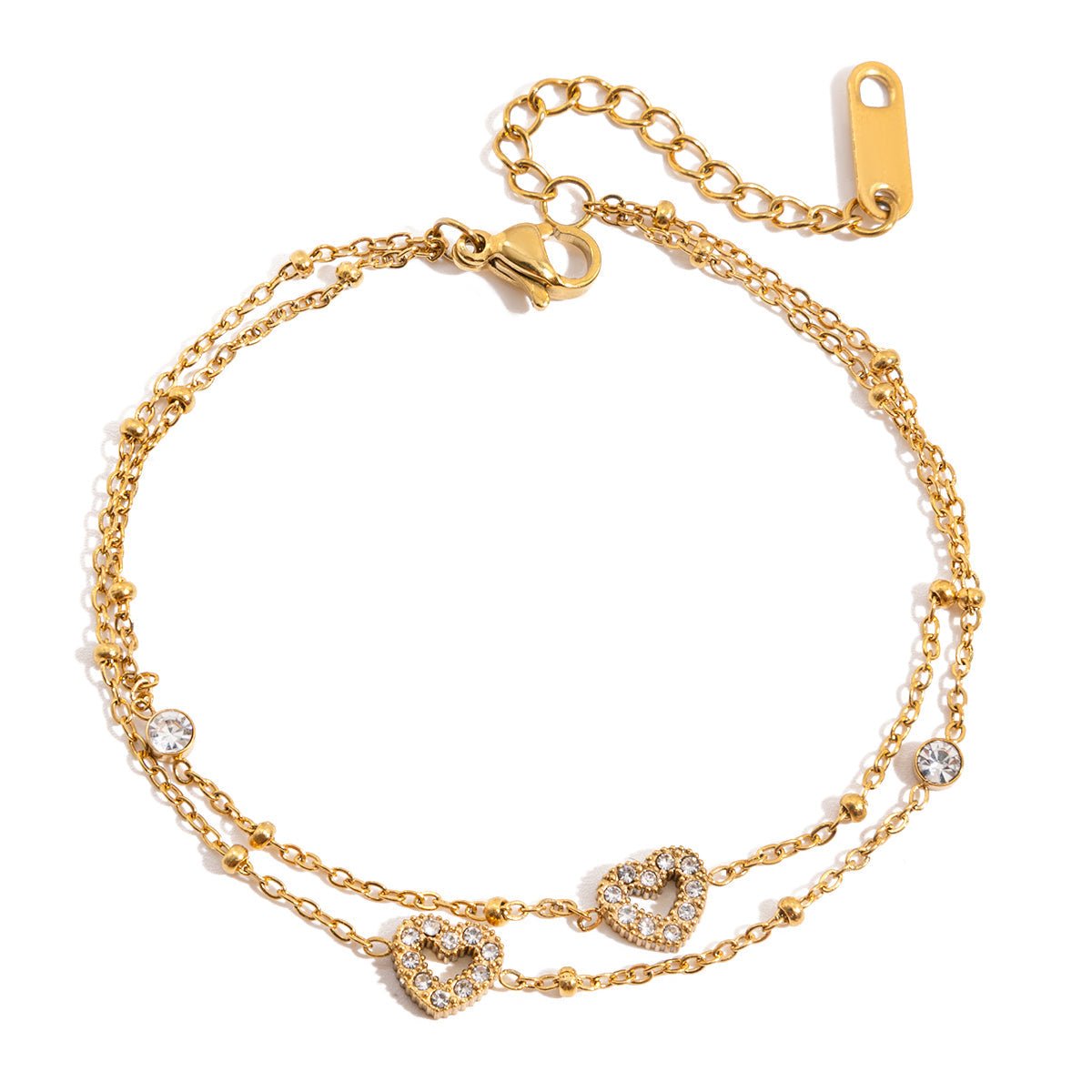 Elysia Heart Bracelet in 18K Gold