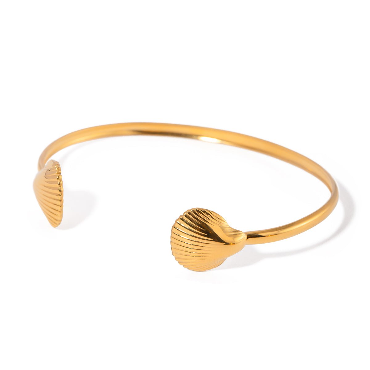 Sienna 18K Gold Shell Cuff