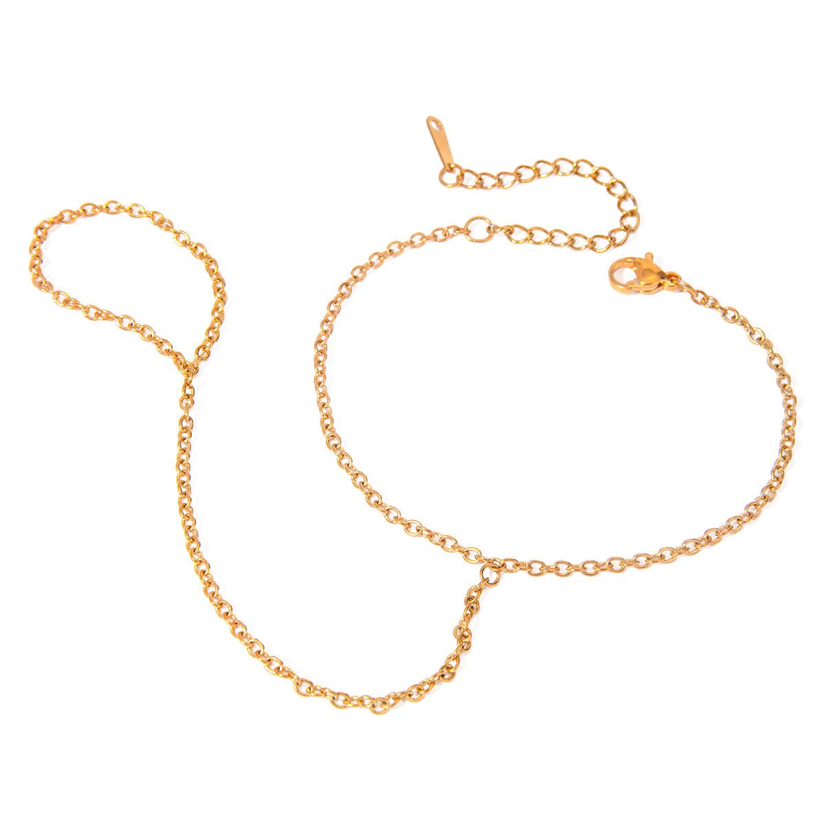 Daphne 18K Gold Link Ring Bracelet