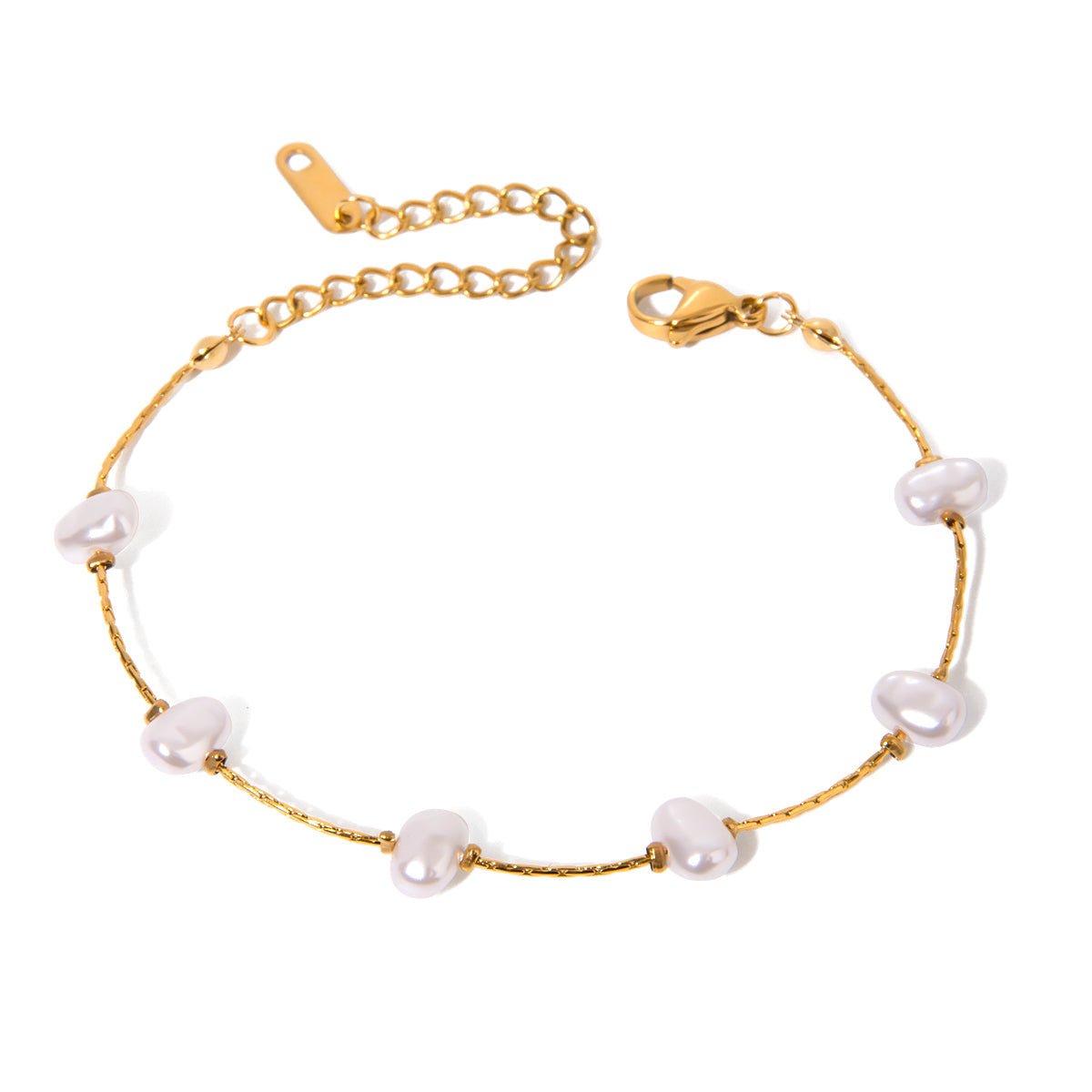Nuvia Pearl Bracelet in 18K Gold