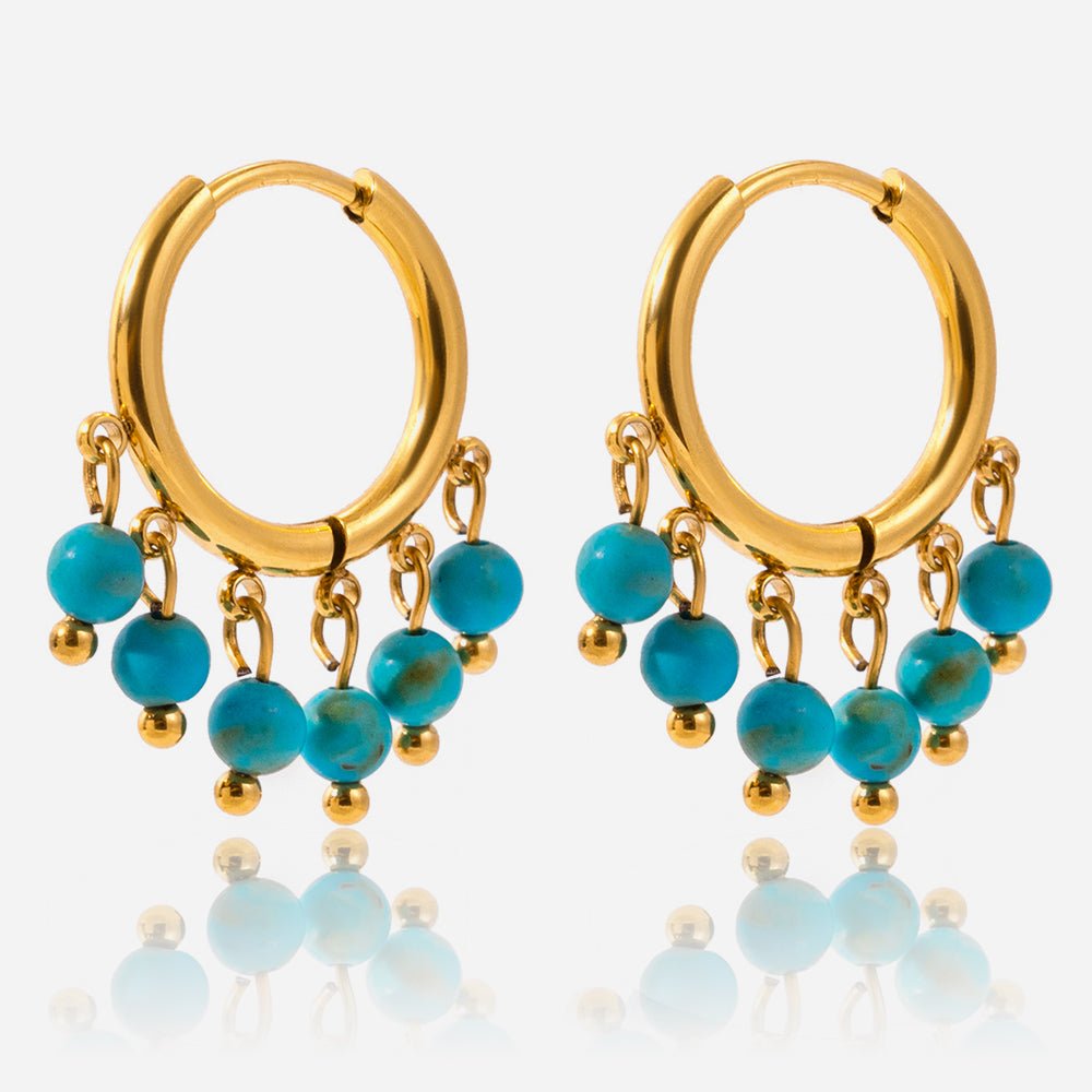18K Gold Maris Hoop Earrings