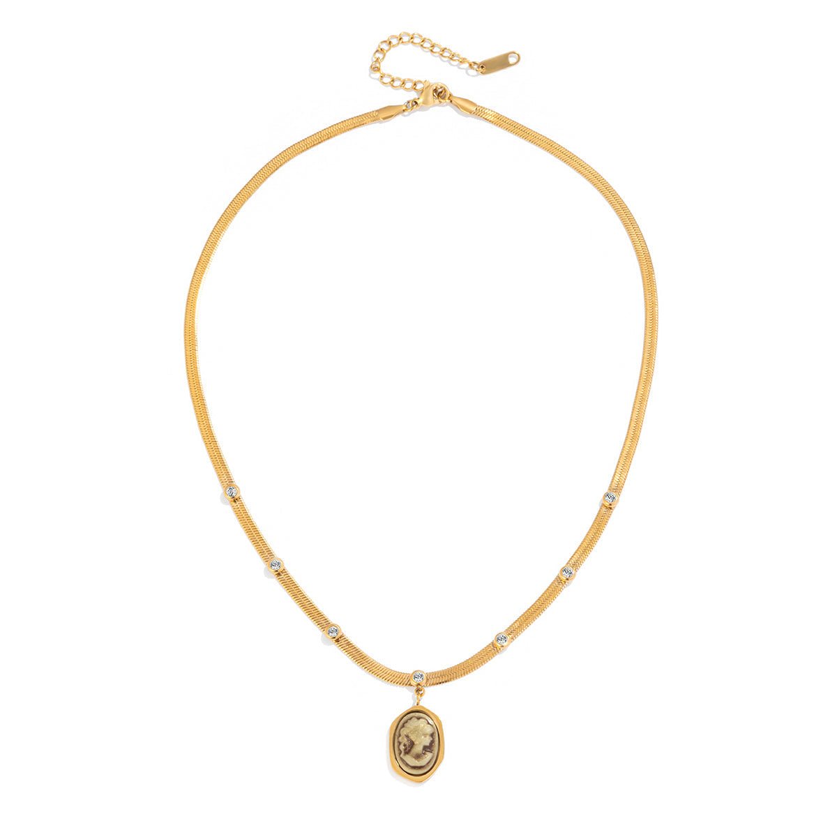 Amorette Cameo Necklace