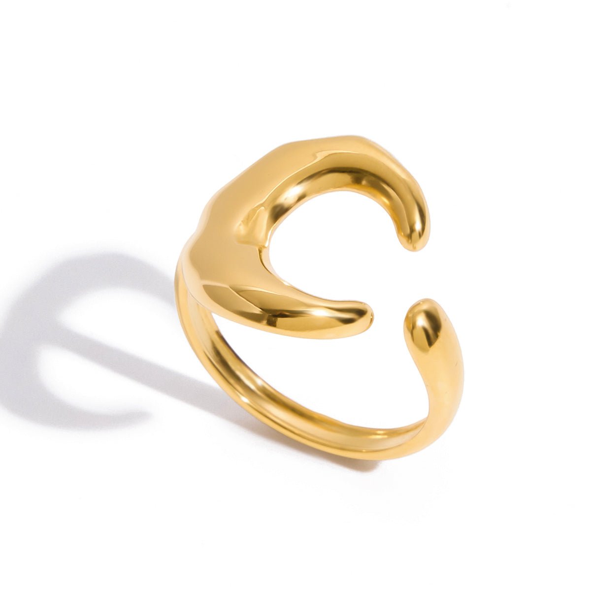 18K Gold Rubini Moon Ring