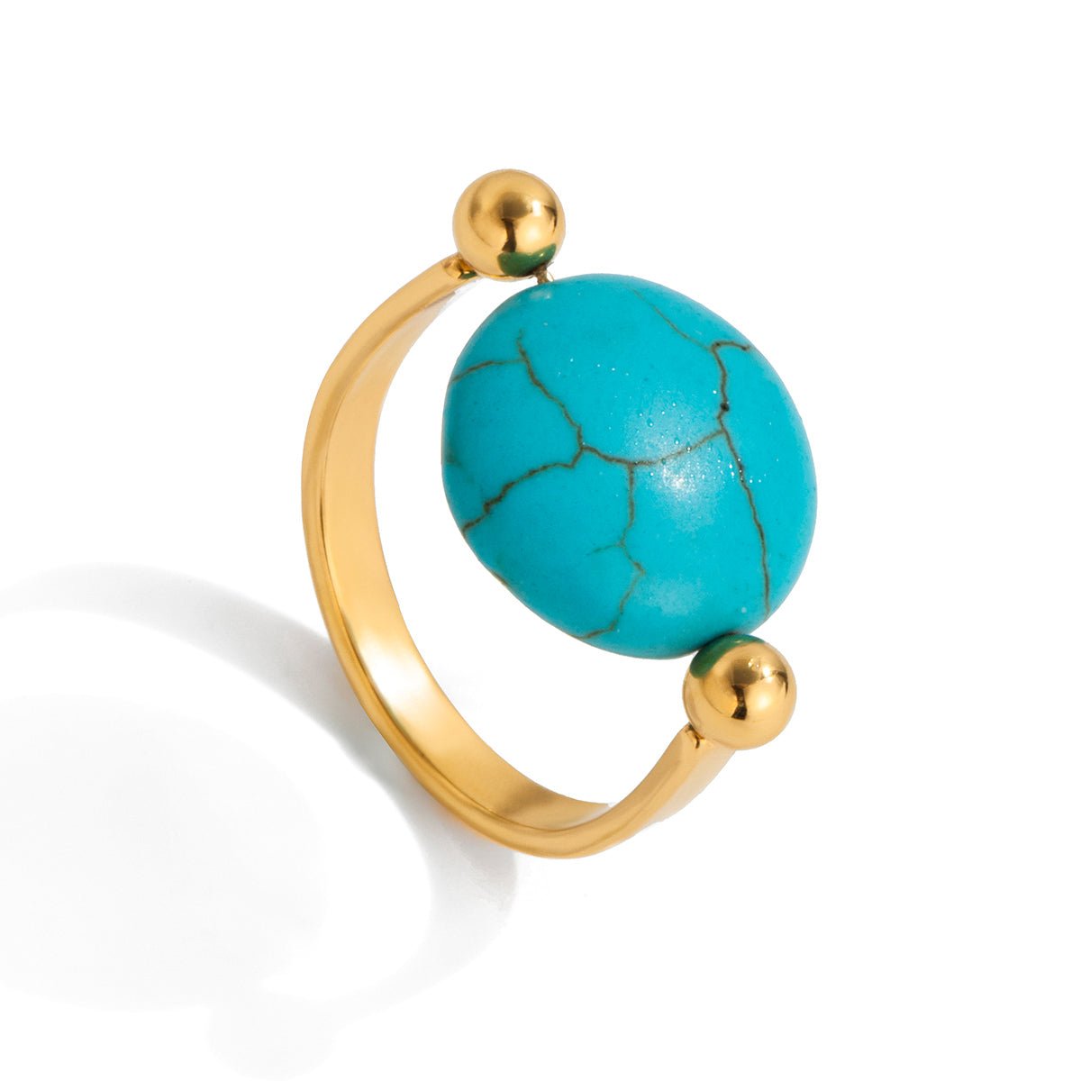 Cleo 18K Gold Stone Ring