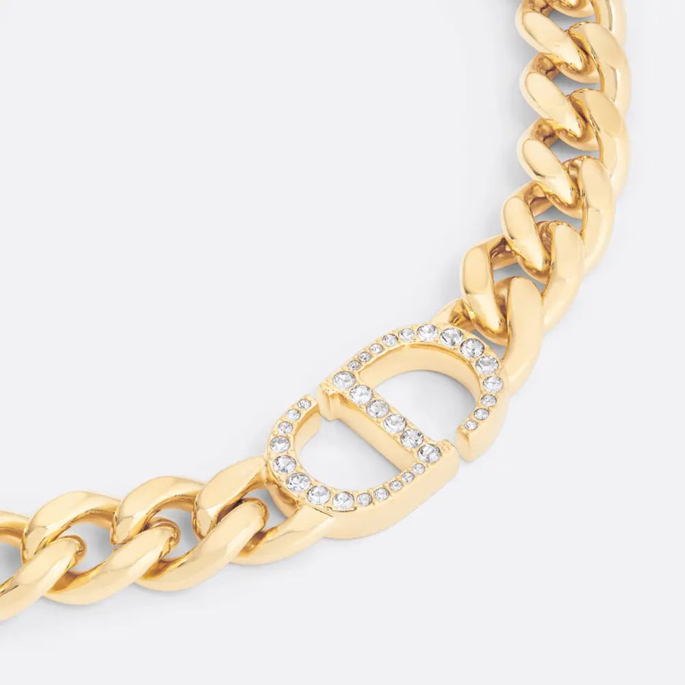 Diana Gold Diamond Logo Necklace
