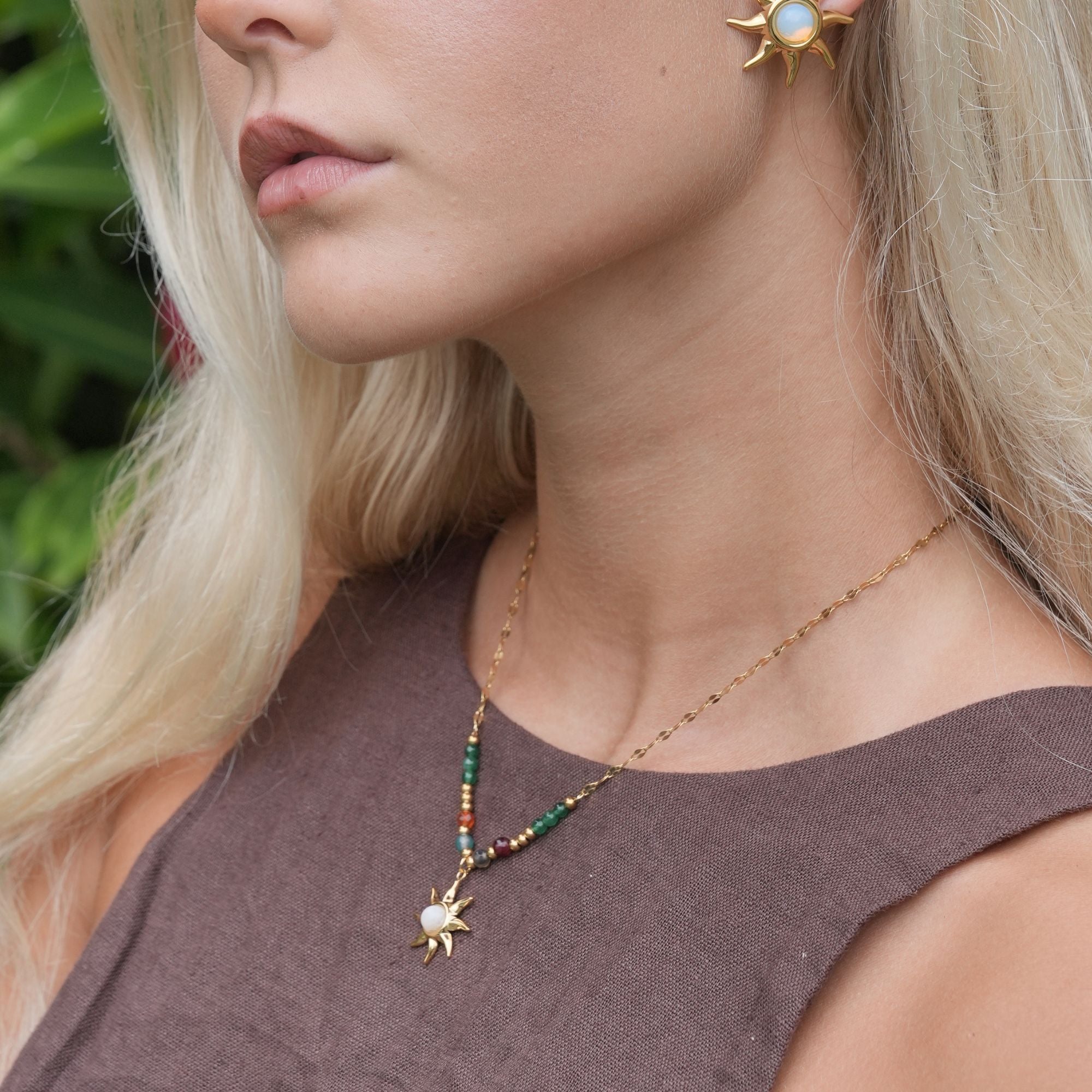 Radiant Amani Sunburst Necklace
