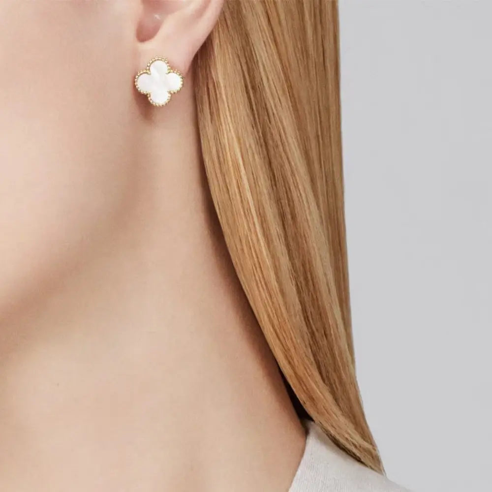 Coki White Earrings