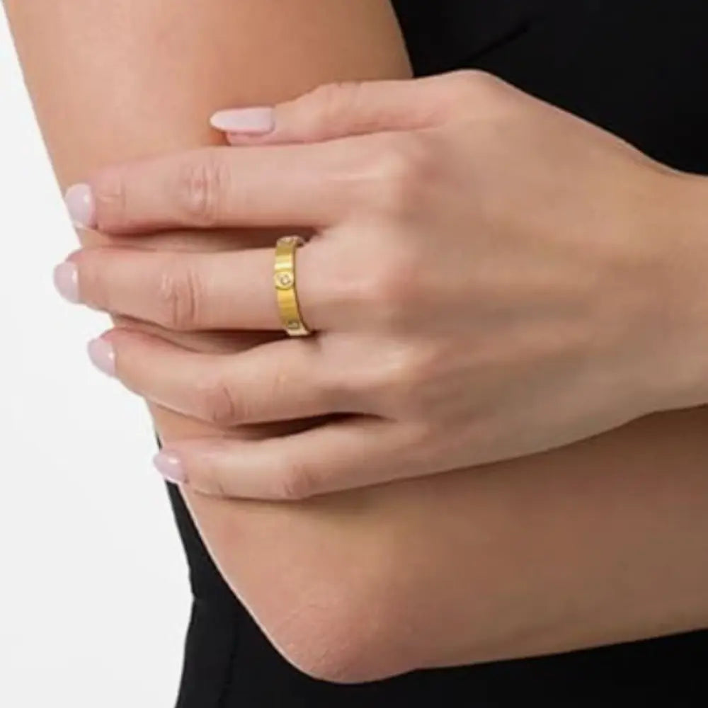 Gold Love Ring