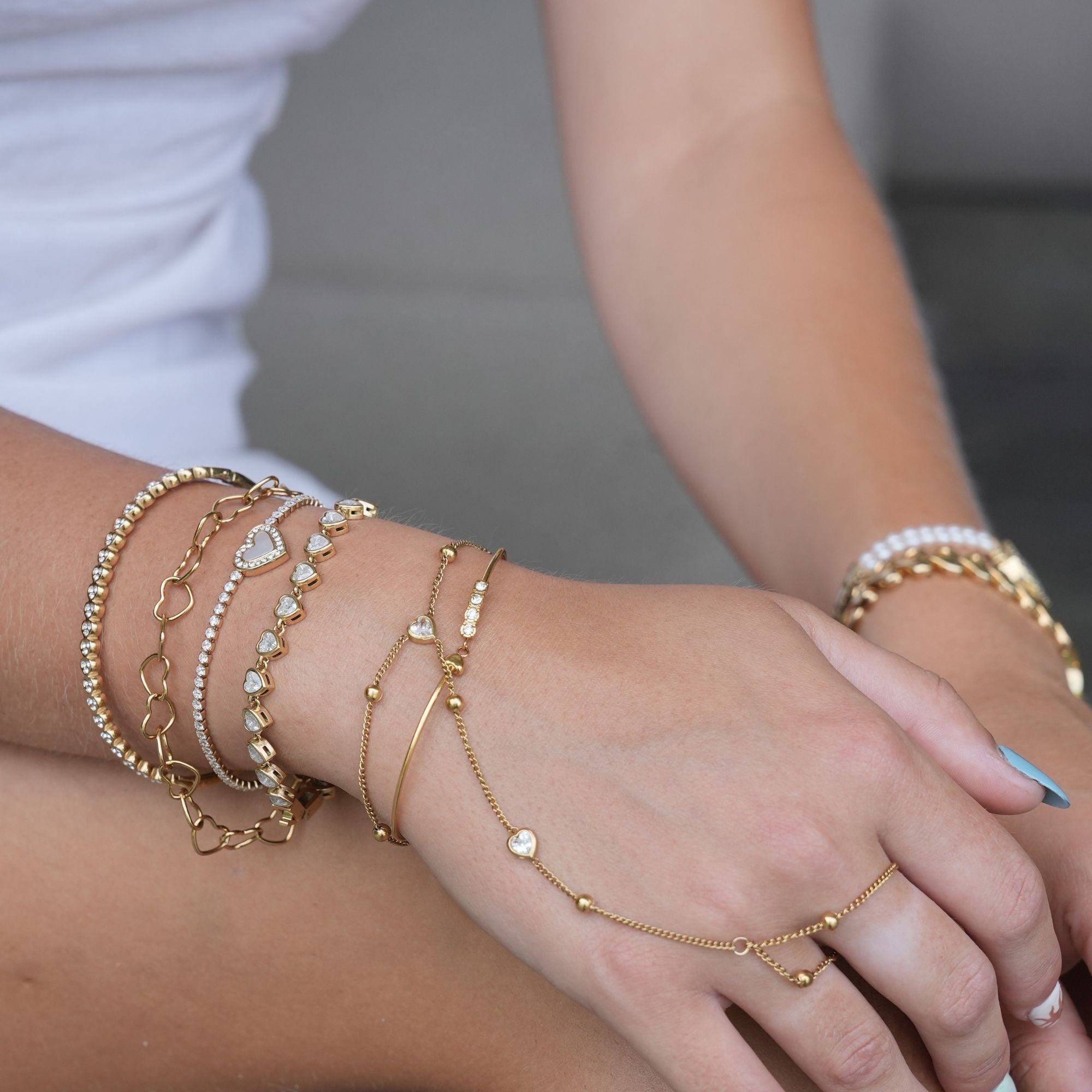 Isola Heart Chain Bracelet | 18K Gold
