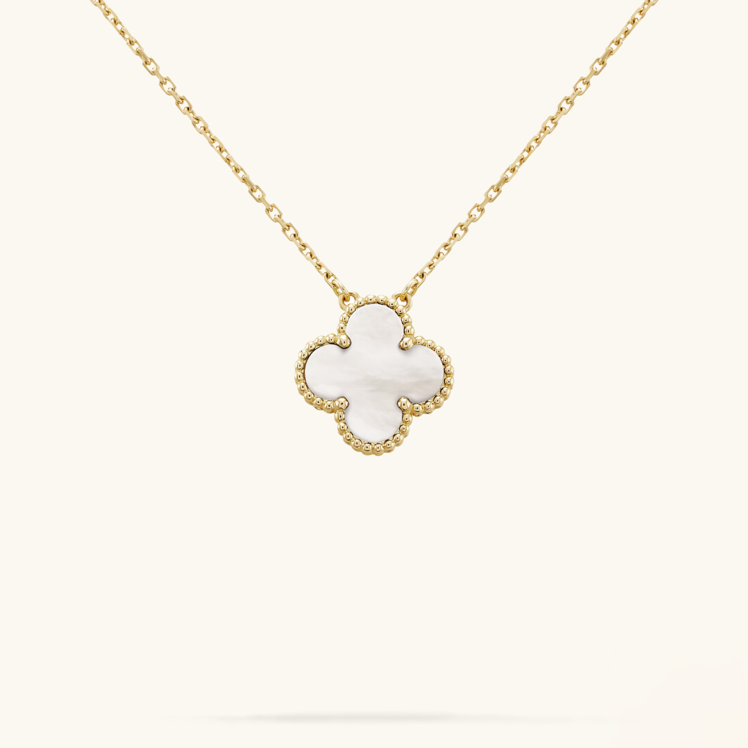 CLOVER | White Gold Necklace