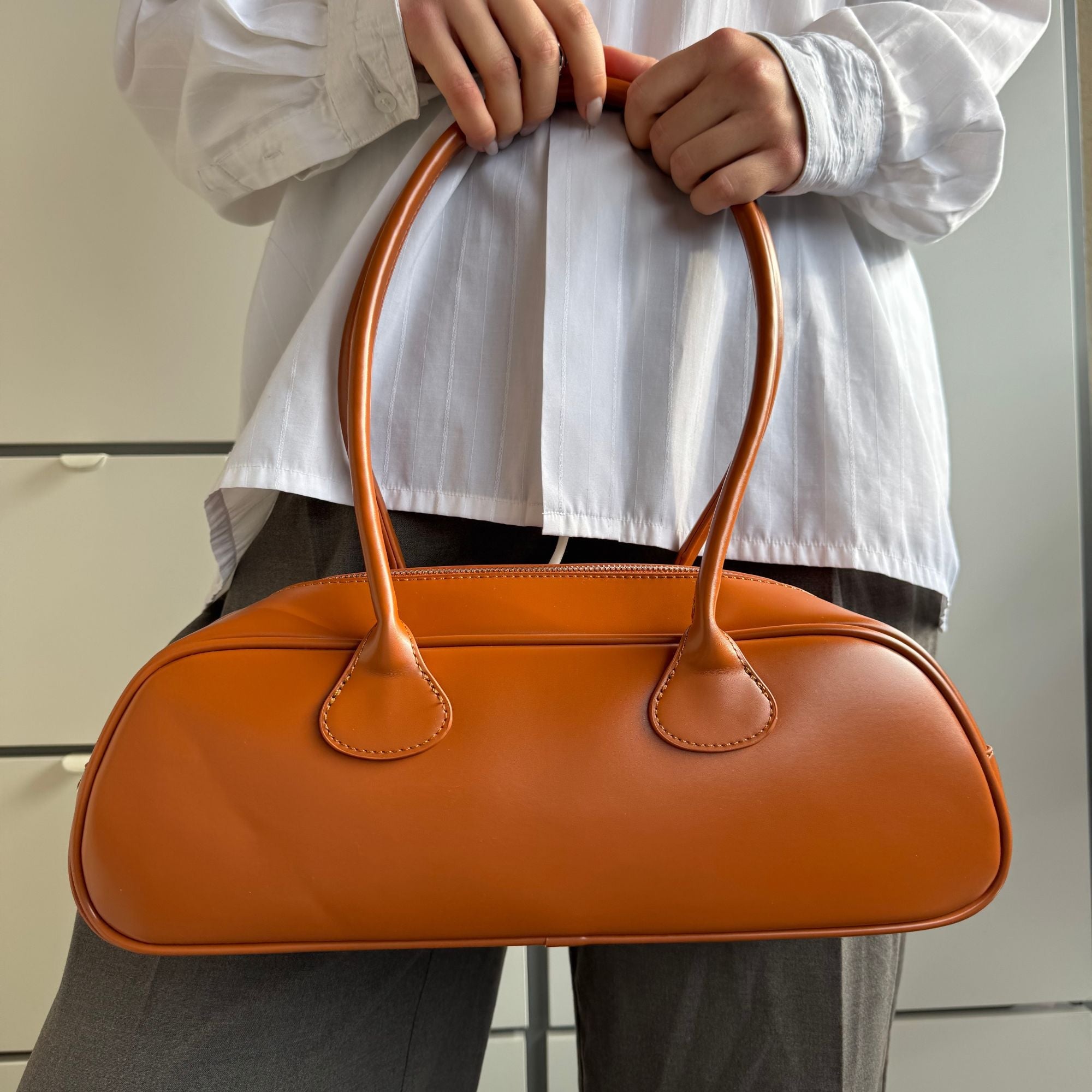 Brown Vivienne Barrel Bag