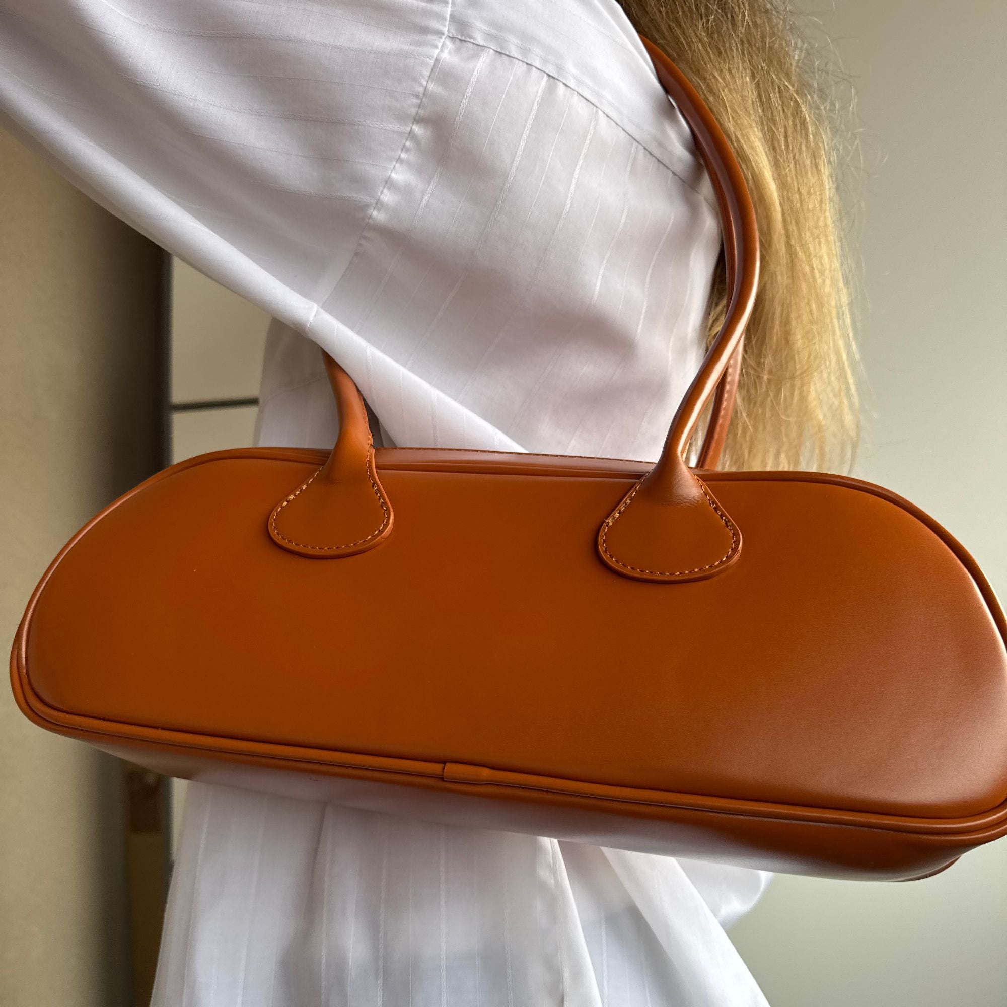 Brown Vivienne Barrel Bag