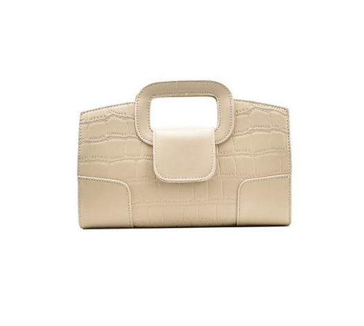Cream Colette Croc Mini Bag