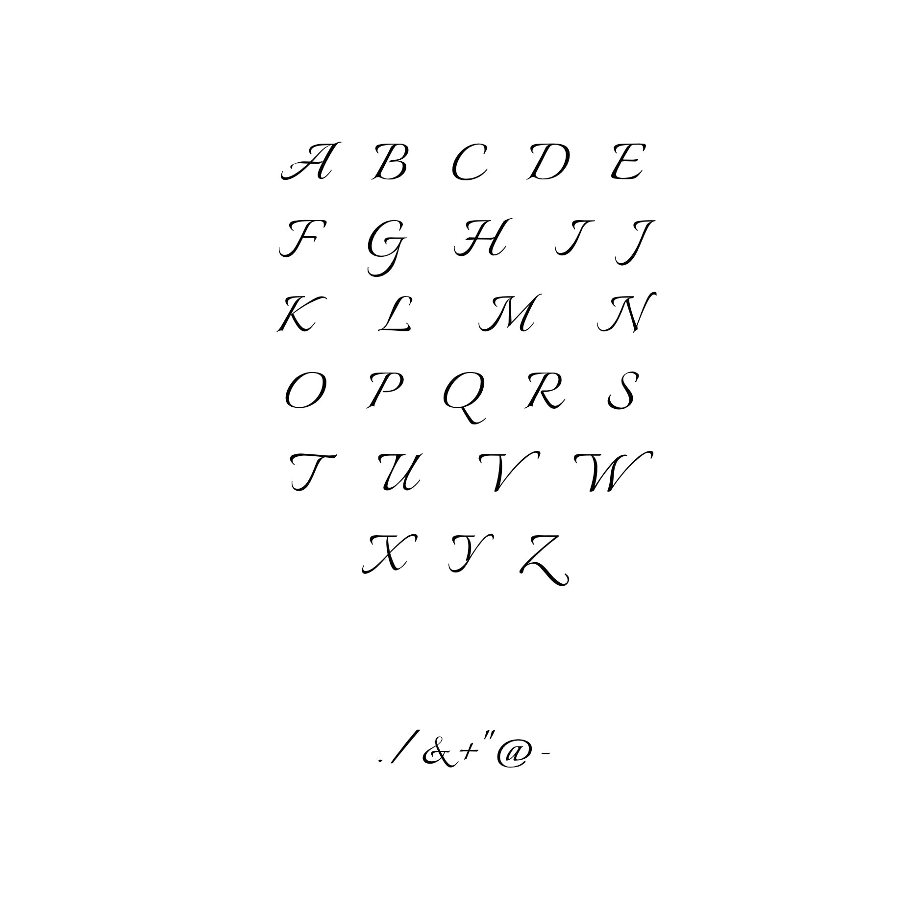 One-Initial Heart Ring