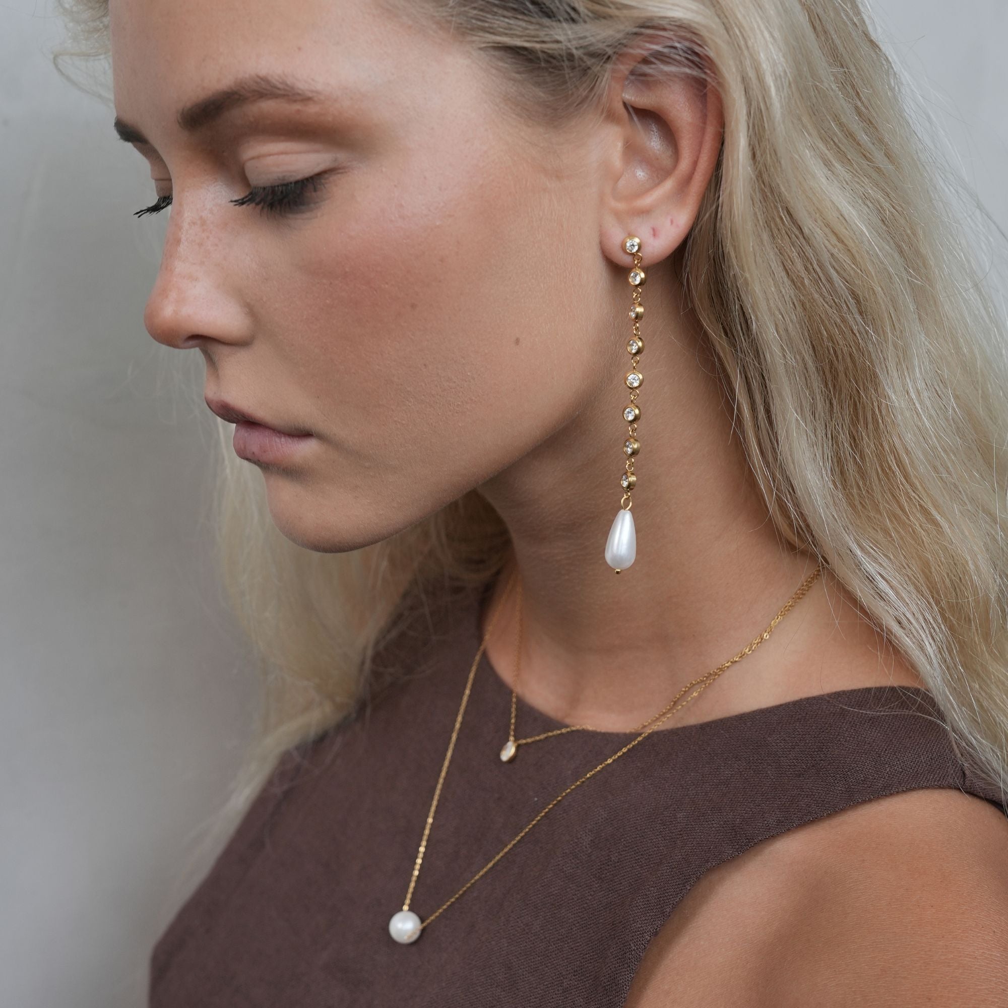 18K Gold Althena Drop Earrings