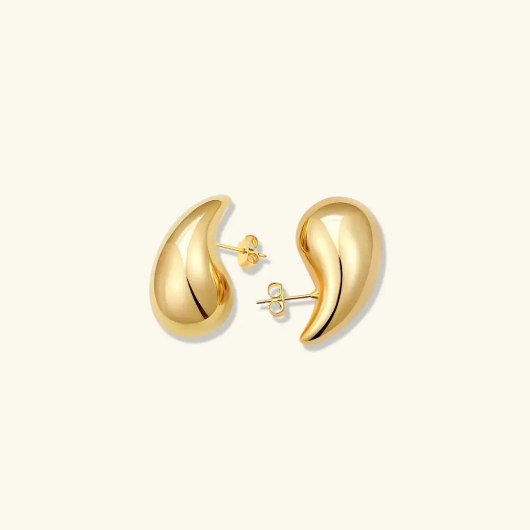 Elegant Gold Teardrop Earrings