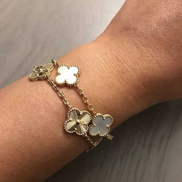 Set of Six Clover Bracelets