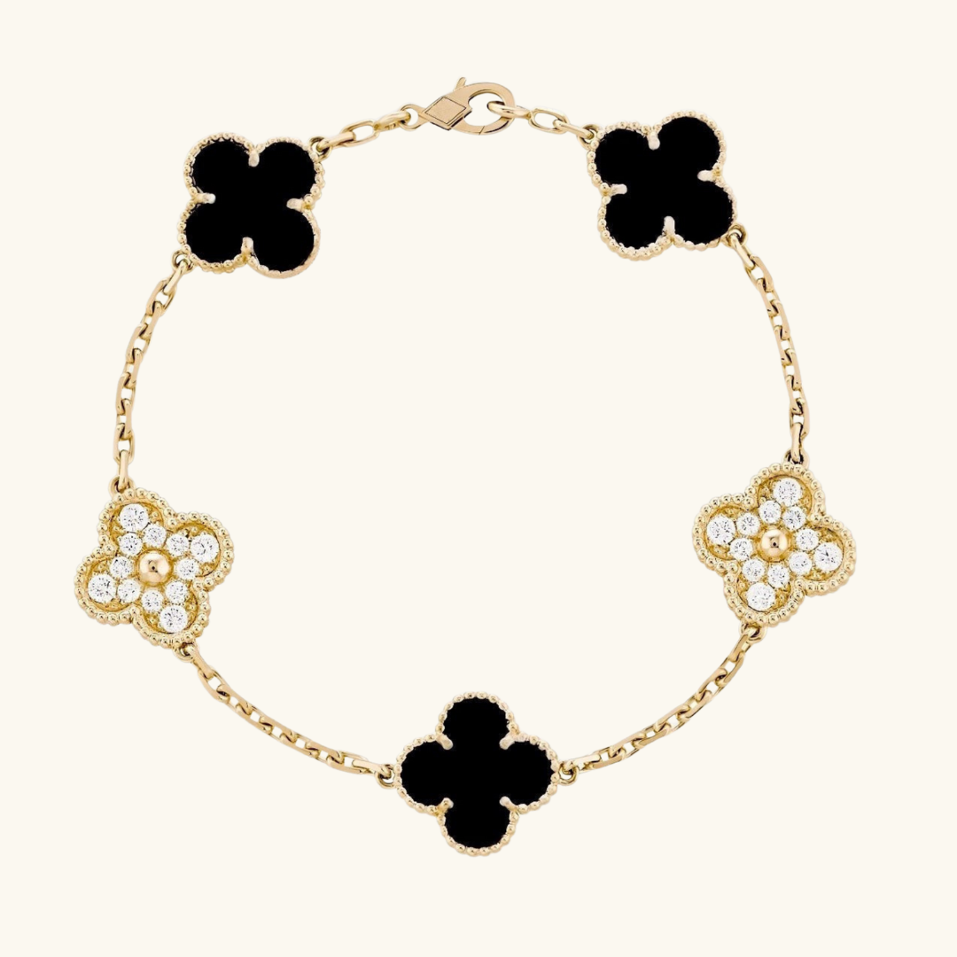 CLOVER | Prestige Gold and Black Bracelet